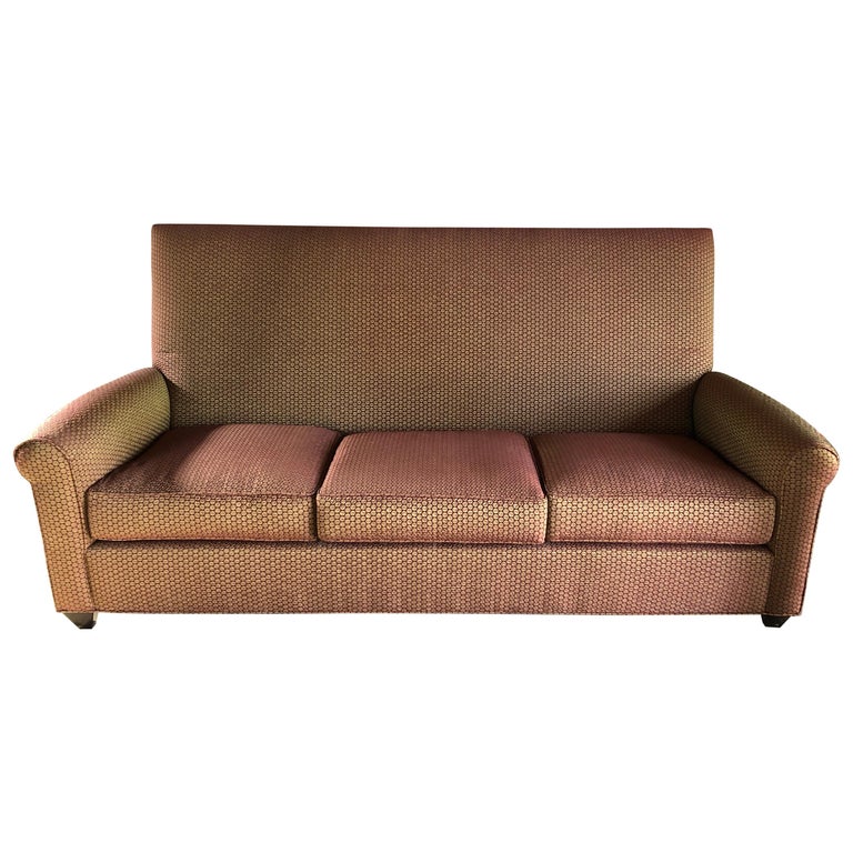 Stylish Donghia Sofa Upholstered in Jack Lenor Larsen Top of the Line