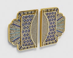 Stylish Door Handle Amazing Design Different Finishes Decorated with Micromosaic