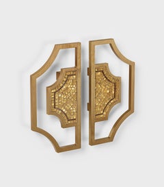 Stylish Door Handle Amazing Design Different Finishes Decorated with Micromosaic