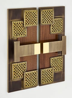 Stylish Door Handle Amazing Design Different Finishes Decorated with Micromosaic