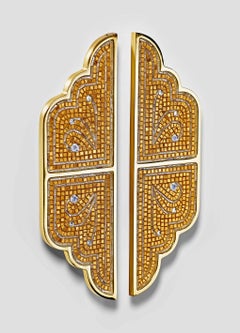 Stylish Door Handle Amazing Design Different Finishes Decorated with Micromosaic