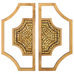 Stylish Door Handle Amazing Design Different Finishes Decorated with Micromosaic