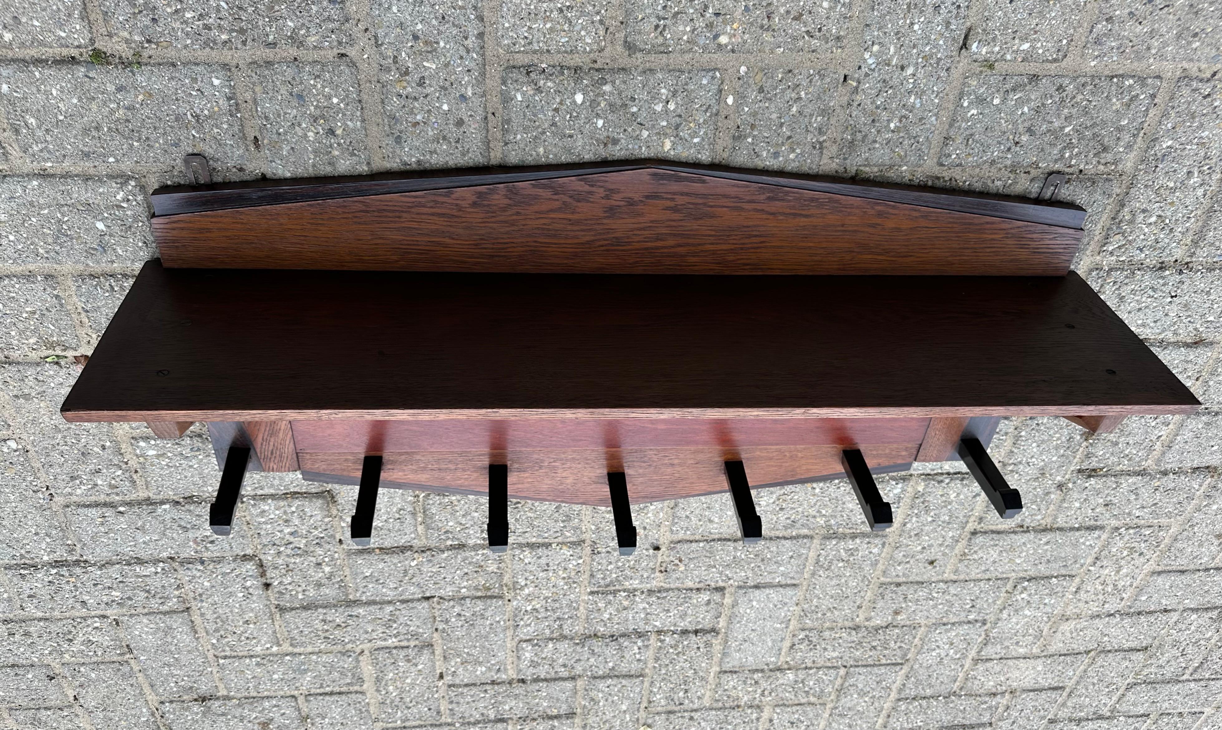 Porte-manteaux Art déco élégant au design néerlandais de 1920 par Paul Izeren pour Genneper Molen en vente 4