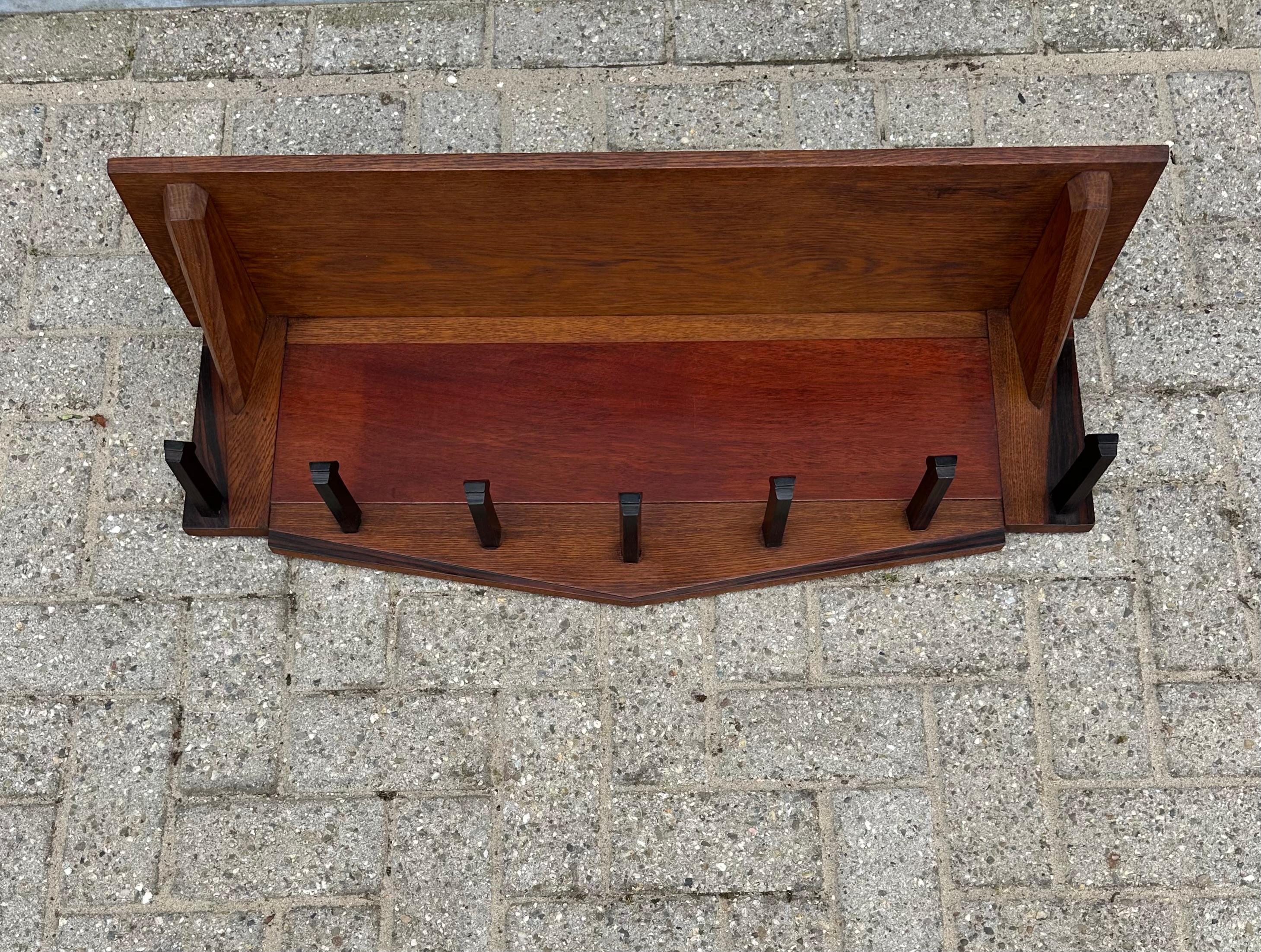 Porte-manteaux Art déco élégant au design néerlandais de 1920 par Paul Izeren pour Genneper Molen en vente 11