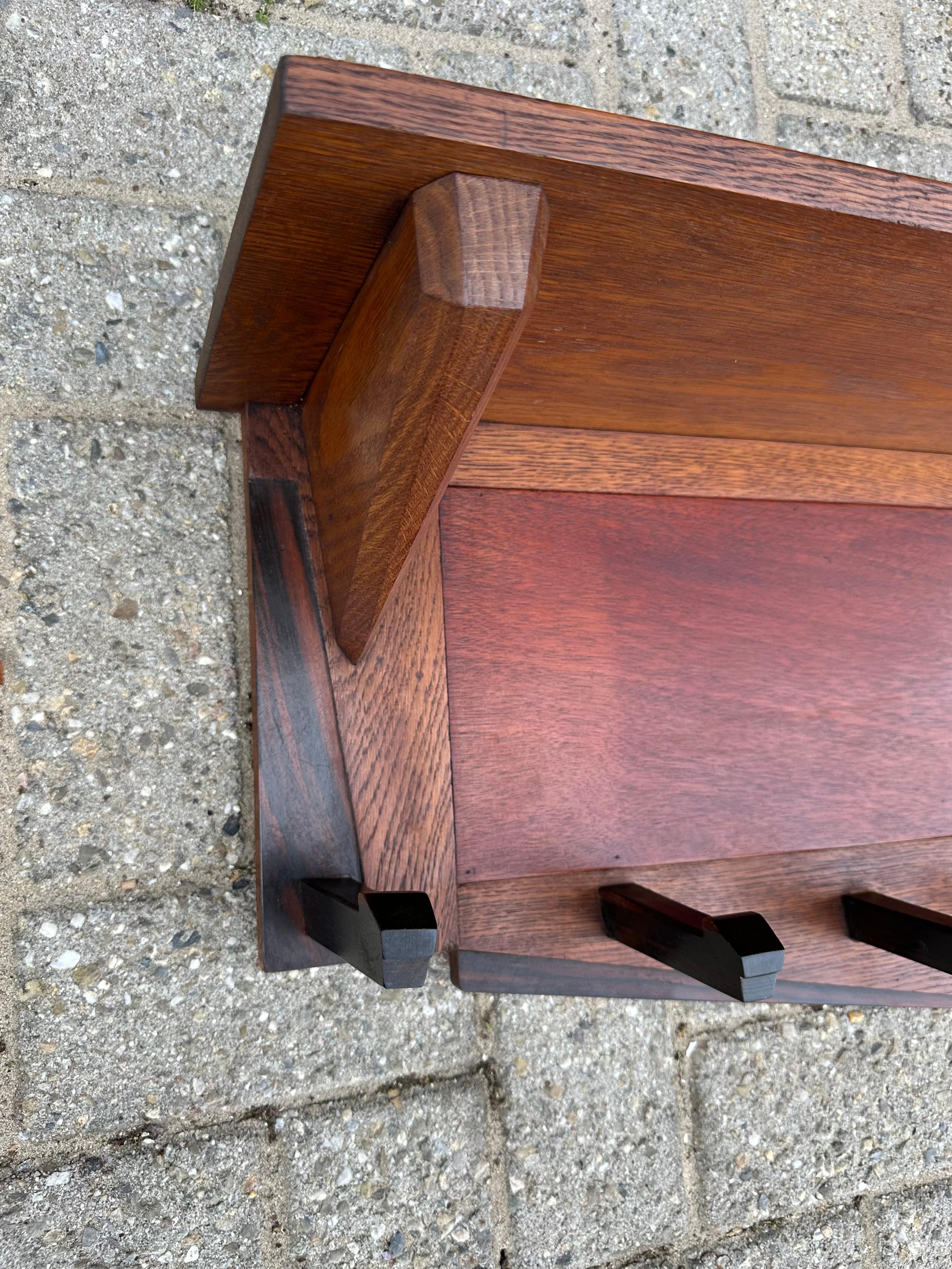 Porte-manteaux Art déco élégant au design néerlandais de 1920 par Paul Izeren pour Genneper Molen en vente 1