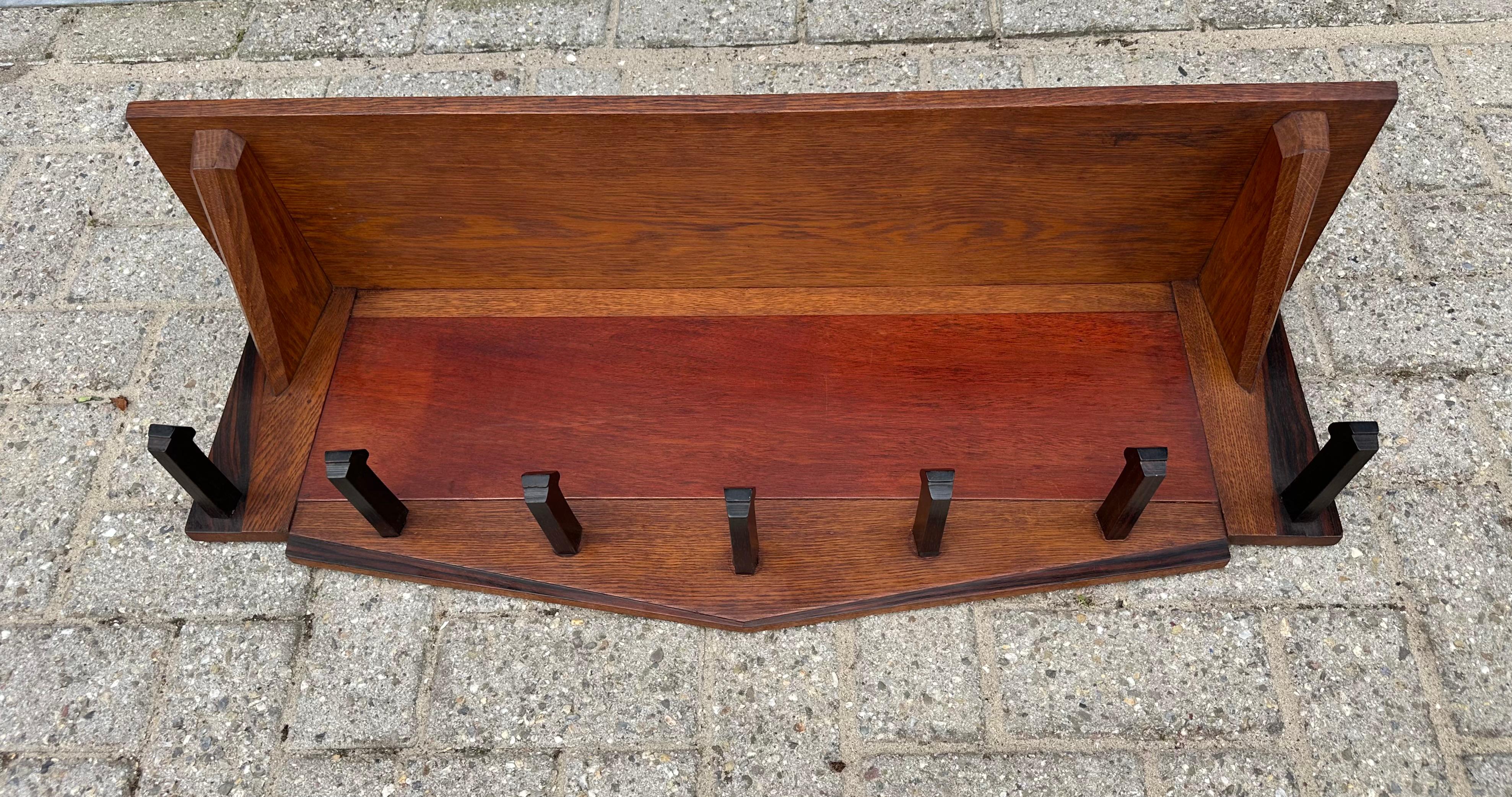 Porte-manteaux Art déco élégant au design néerlandais de 1920 par Paul Izeren pour Genneper Molen en vente 2