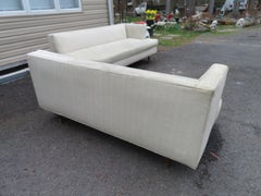 Stylish Edward Wormley Dunbar Style 2 Piece Sectional Sofa Mid-Century Modern