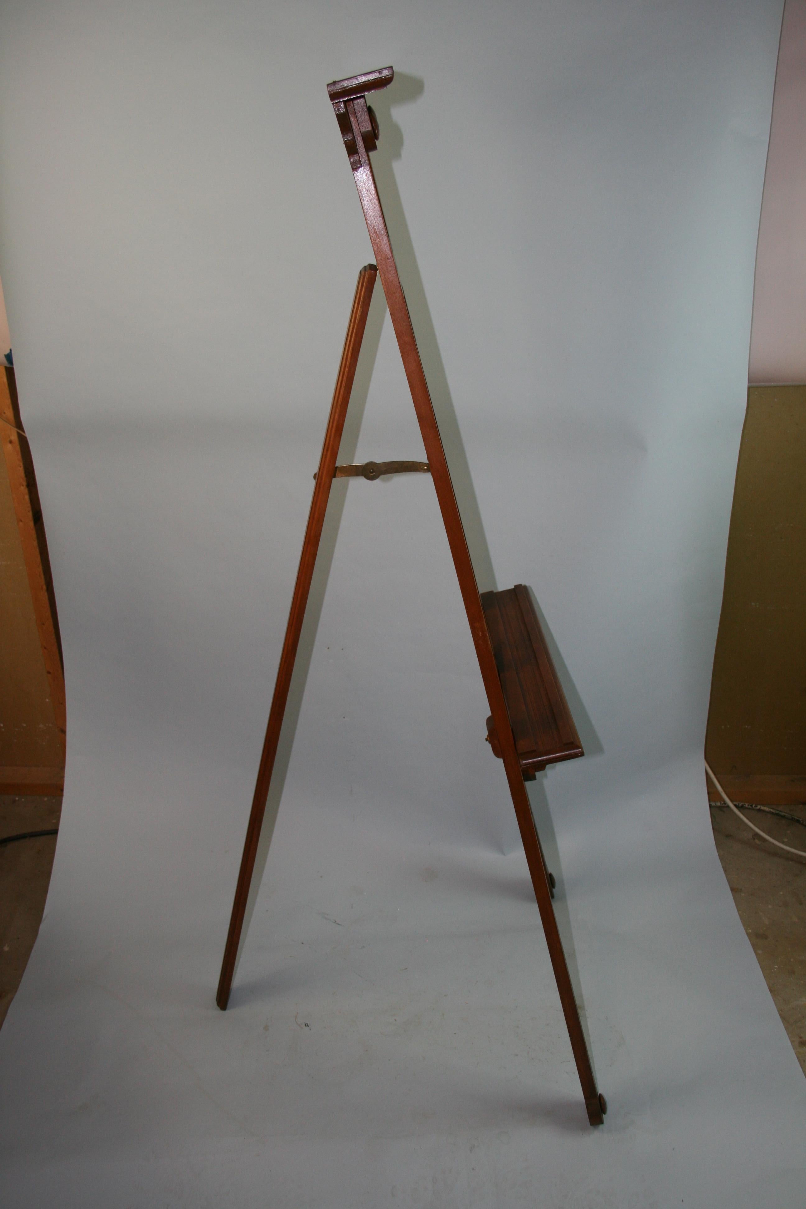 Stylish Empire Revival 20th Century Floor Easel Artist Display Stand For Sale 5
