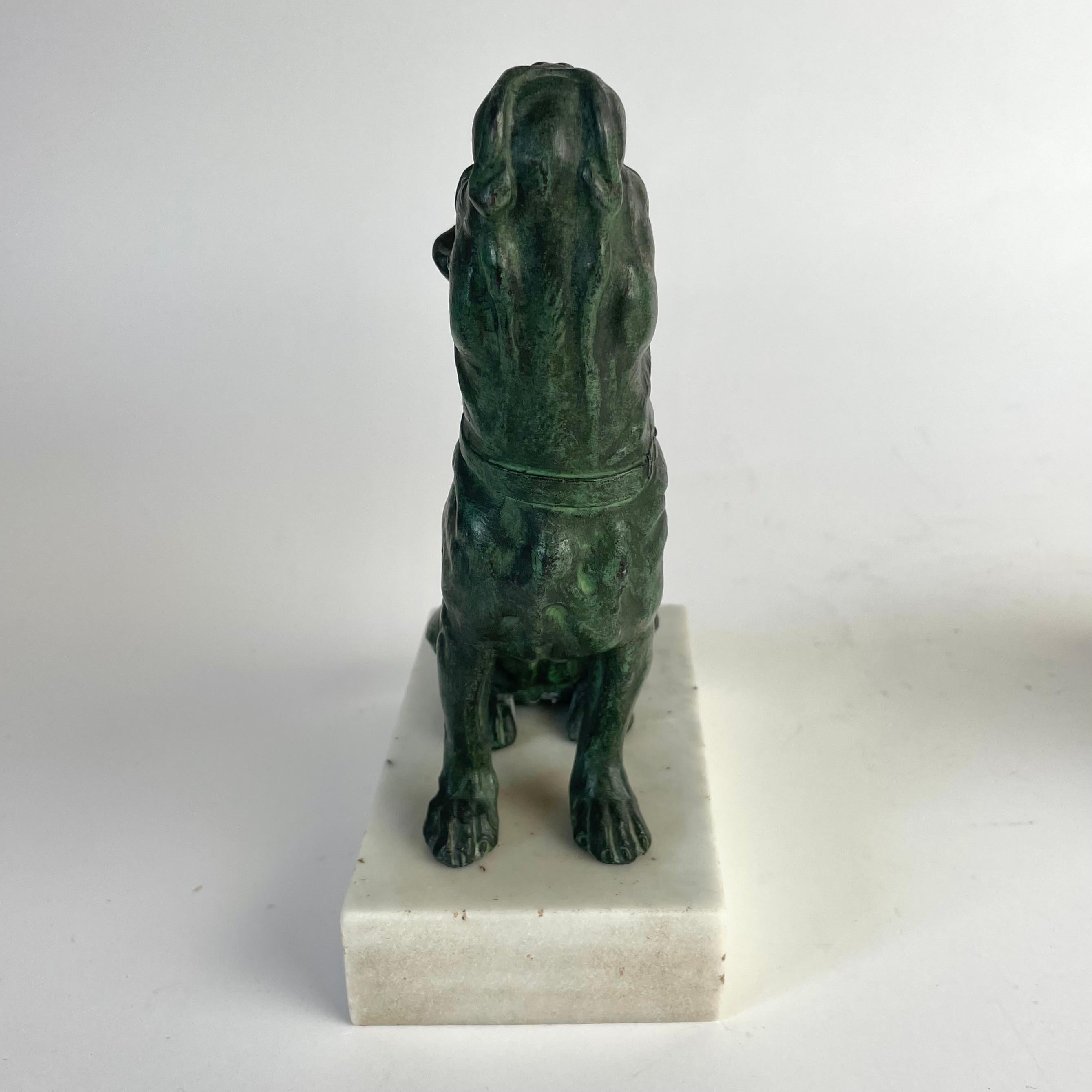 Elegante fermalibri francese con mastini - Art Deco, anni '20-'30 in vendita 3