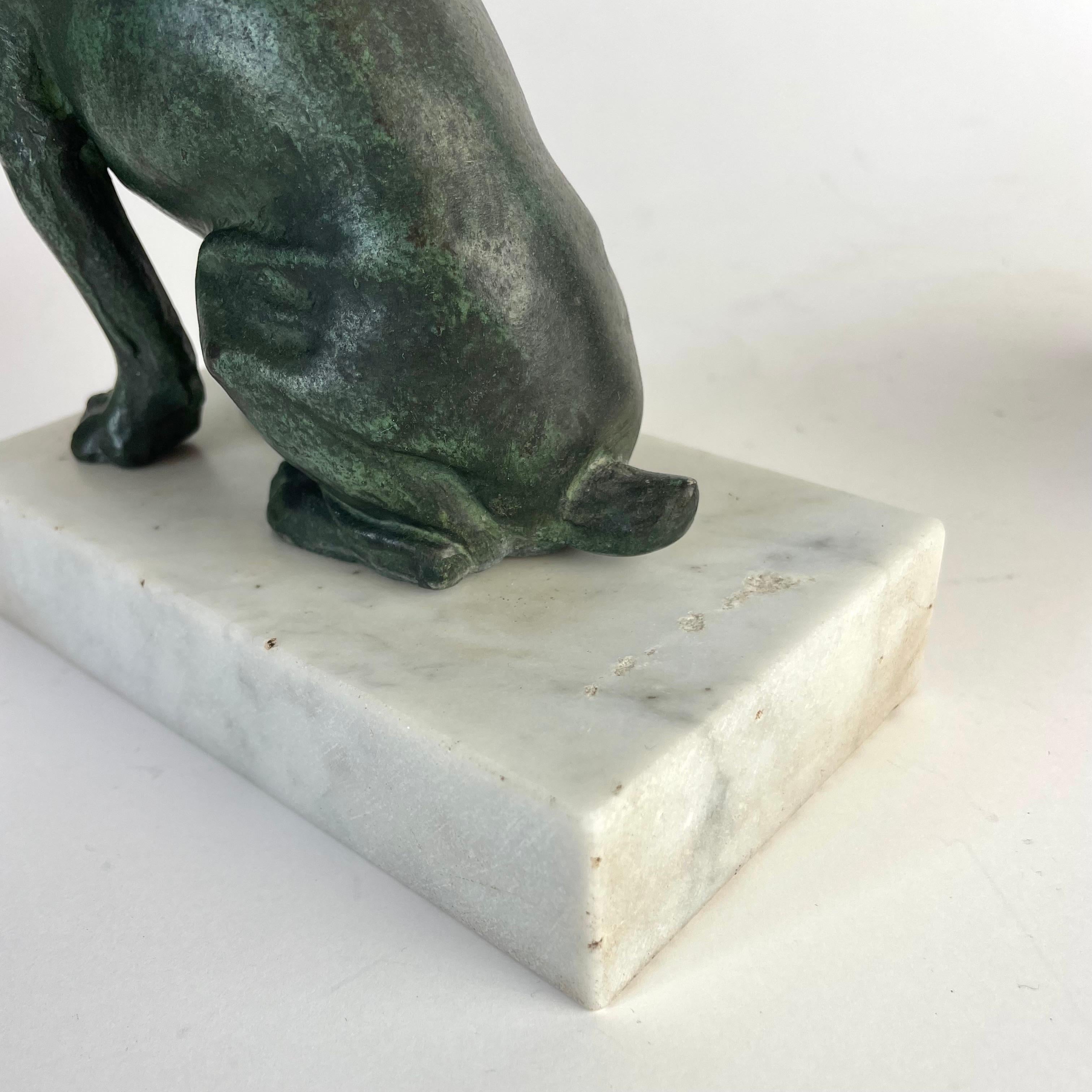 Elegante fermalibri francese con mastini - Art Deco, anni '20-'30 in vendita 6