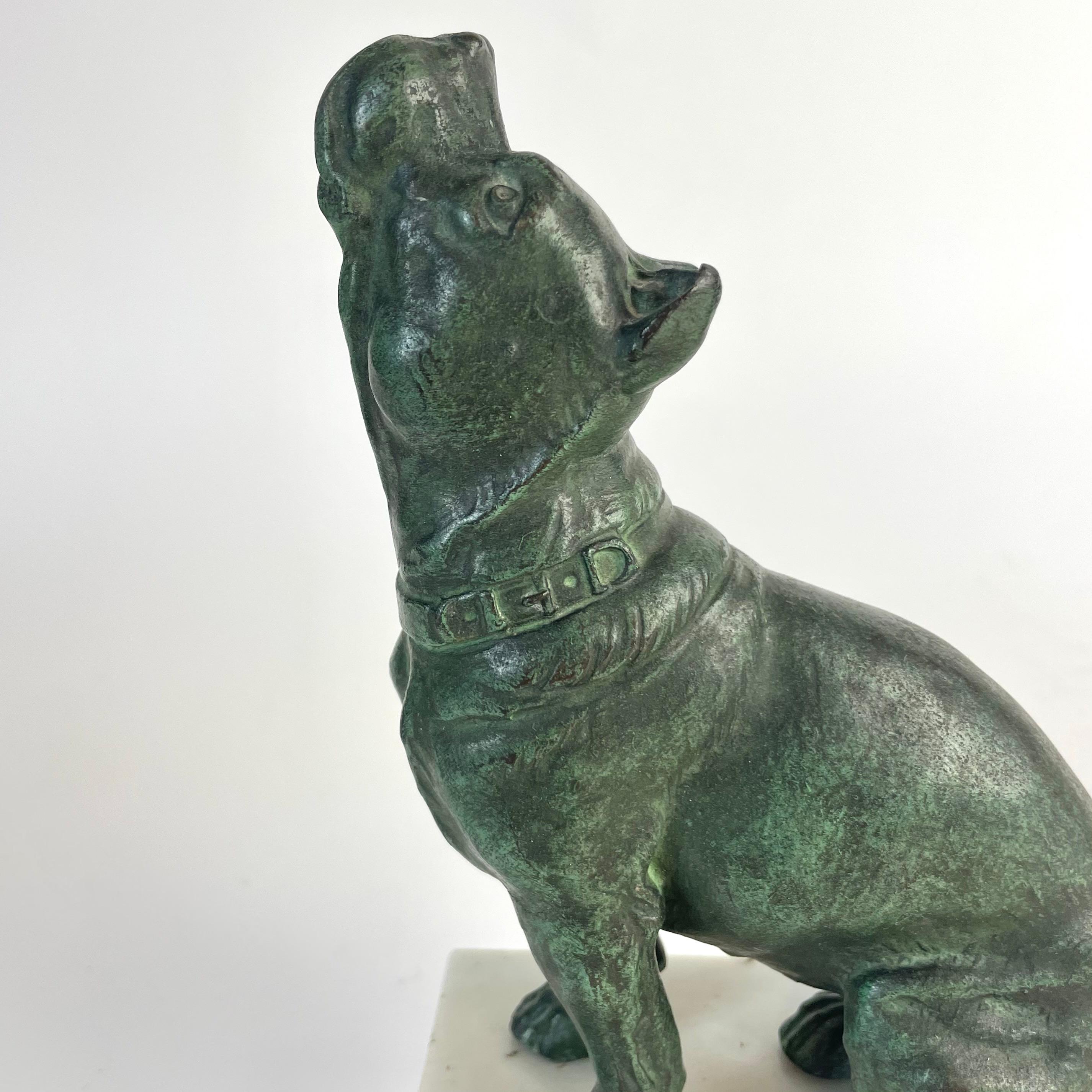 Elegante fermalibri francese con mastini - Art Deco, anni '20-'30 in vendita 7