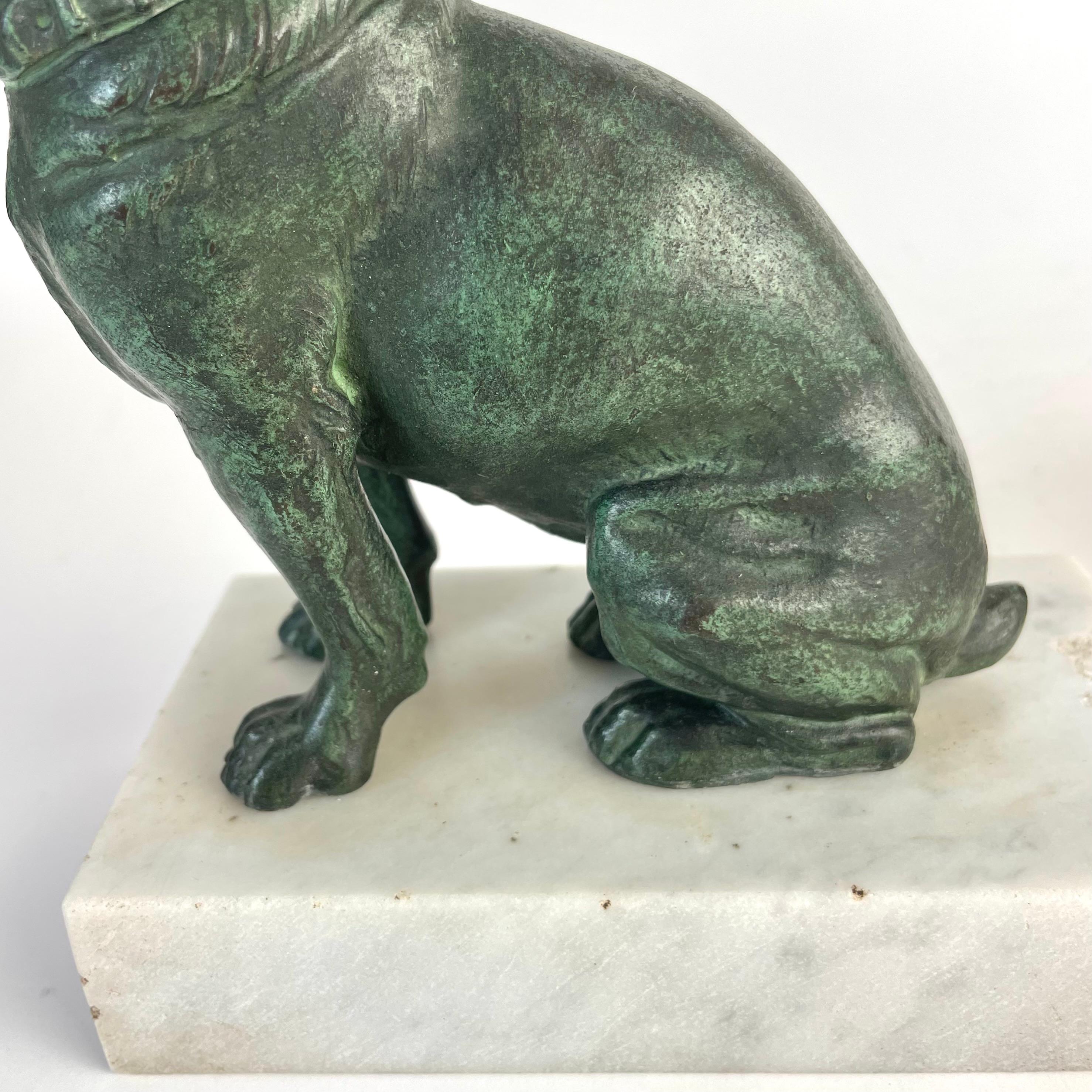 Elegante fermalibri francese con mastini - Art Deco, anni '20-'30 in vendita 8