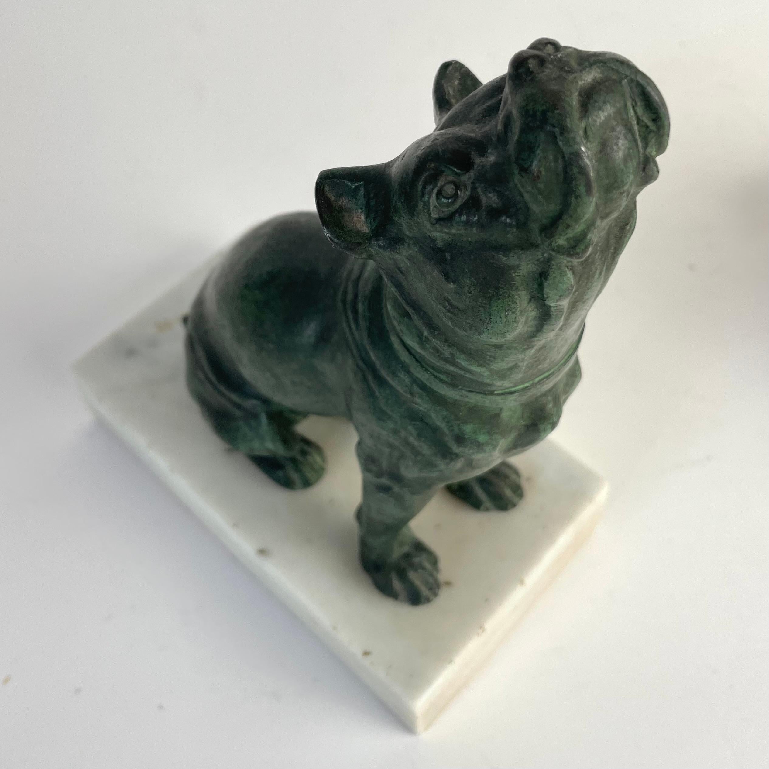 Elegante fermalibri francese con mastini - Art Deco, anni '20-'30 in vendita 10