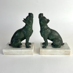 Stylish French Bookends with Mastiffs – Art Deco, 1920s–30s