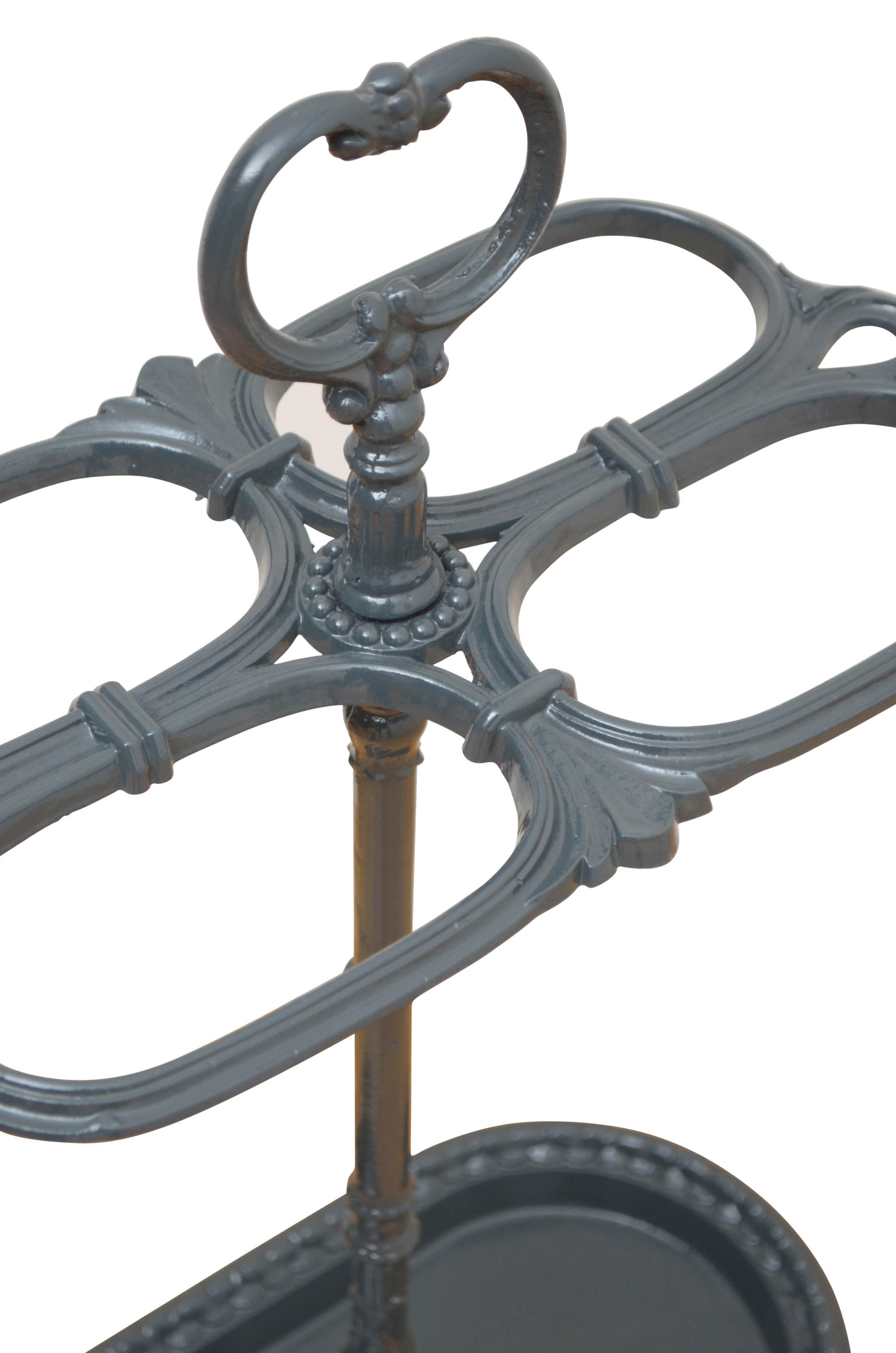 Victorian Stylish French Cast Iron Umbrella Stand