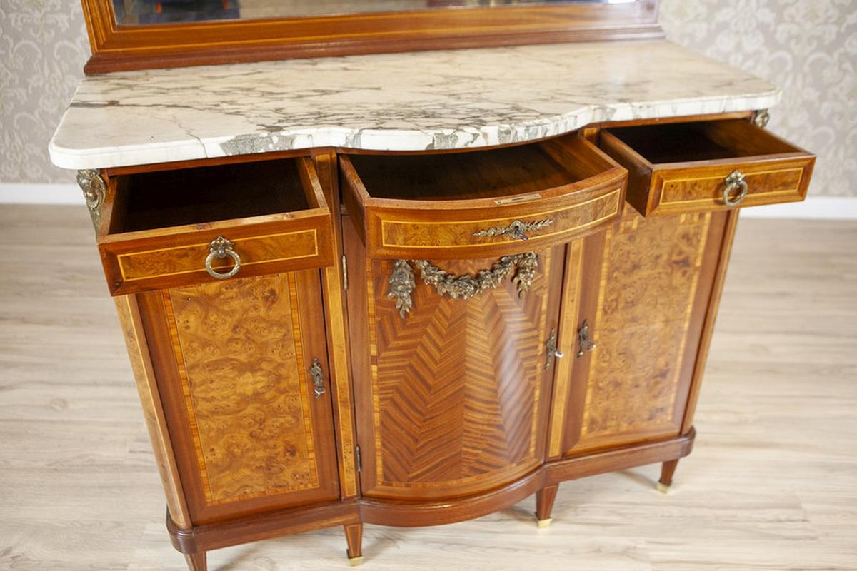 Elegante buffet francese in mogano con specchio, fine XIX secolo in vendita 3