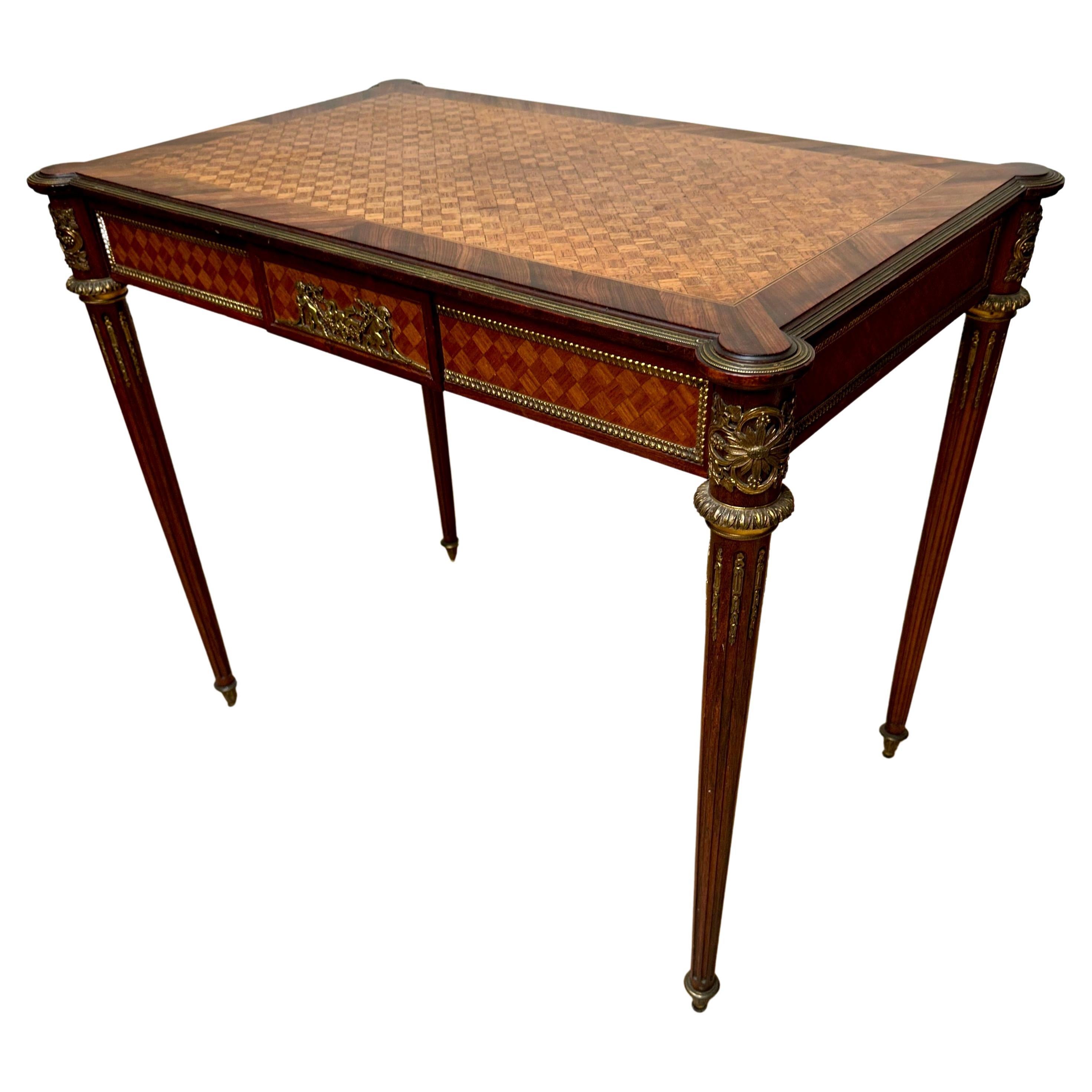 Stylish French, Napoleon III Fine Ladies Writing Desk with Wine / Bacchus Theme For Sale