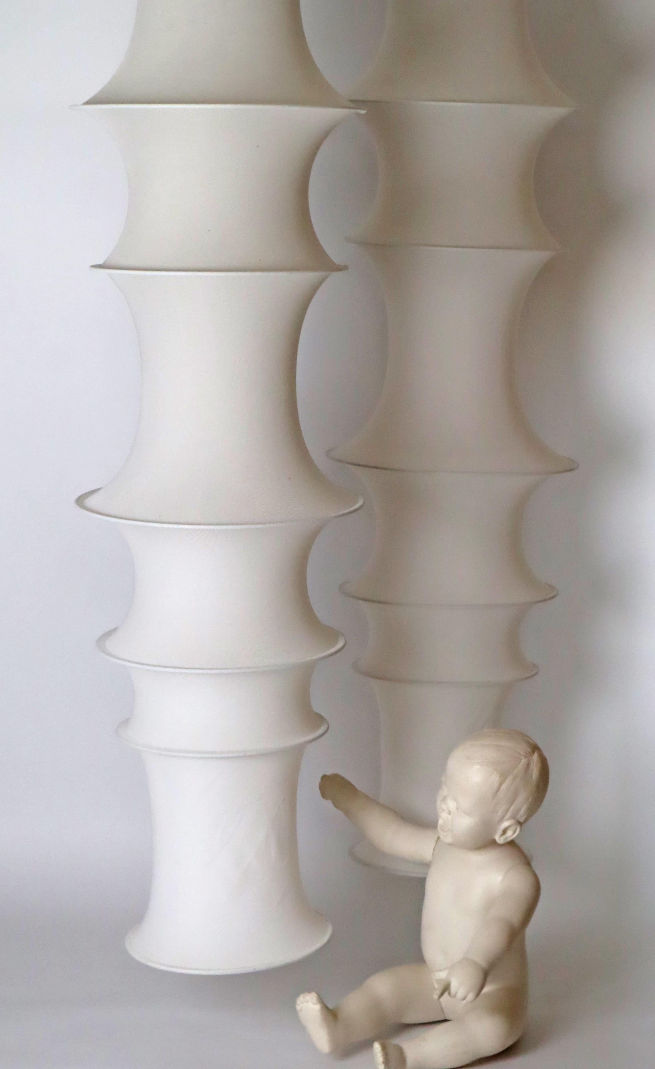 Stylish From Danese Milano Falkland Pendant By Bruno Munari Set Of 2 For Sale 8