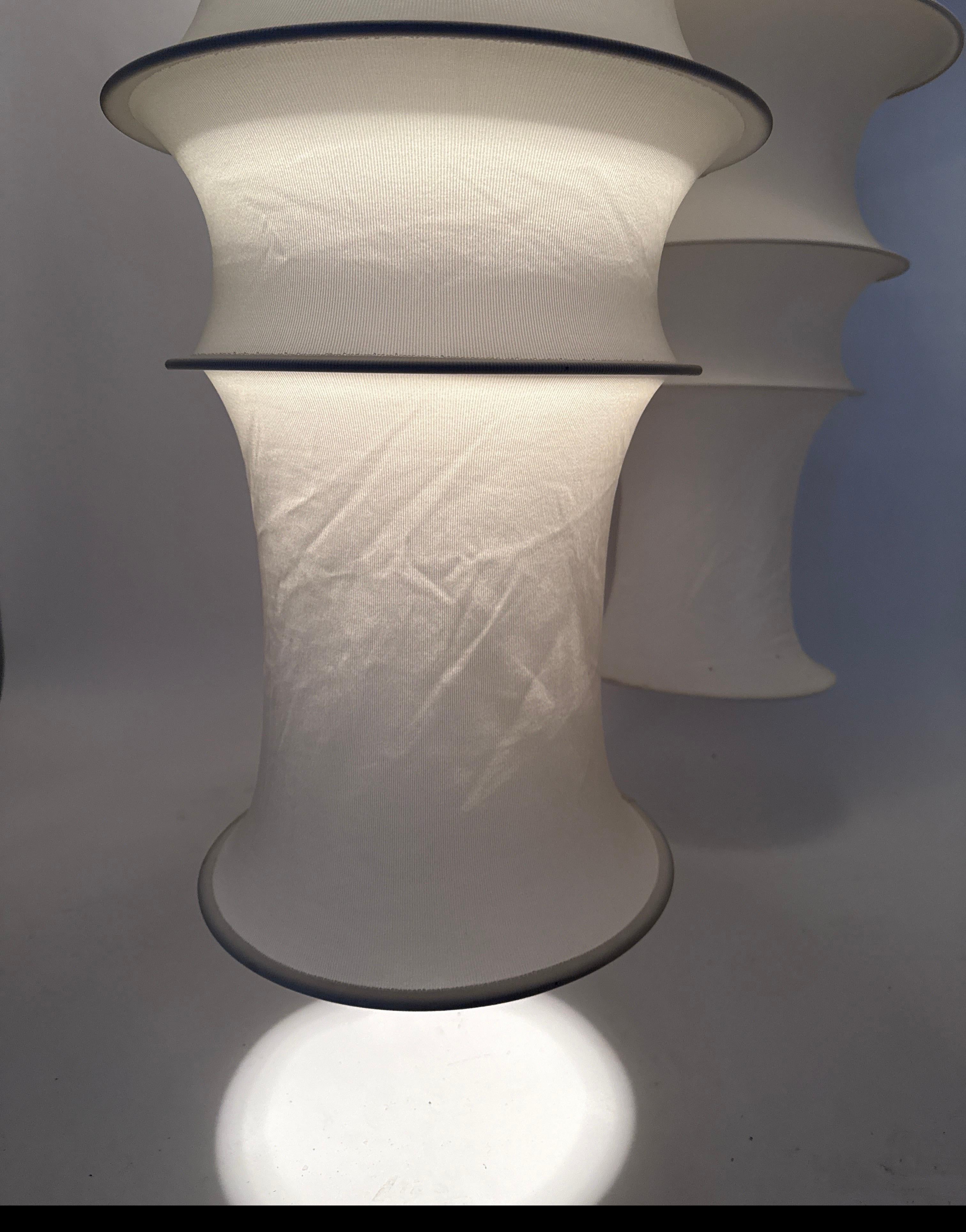 Mid-Century Modern Stylish From Danese Milano Falkland Pendant By Bruno Munari Set Of 2 For Sale