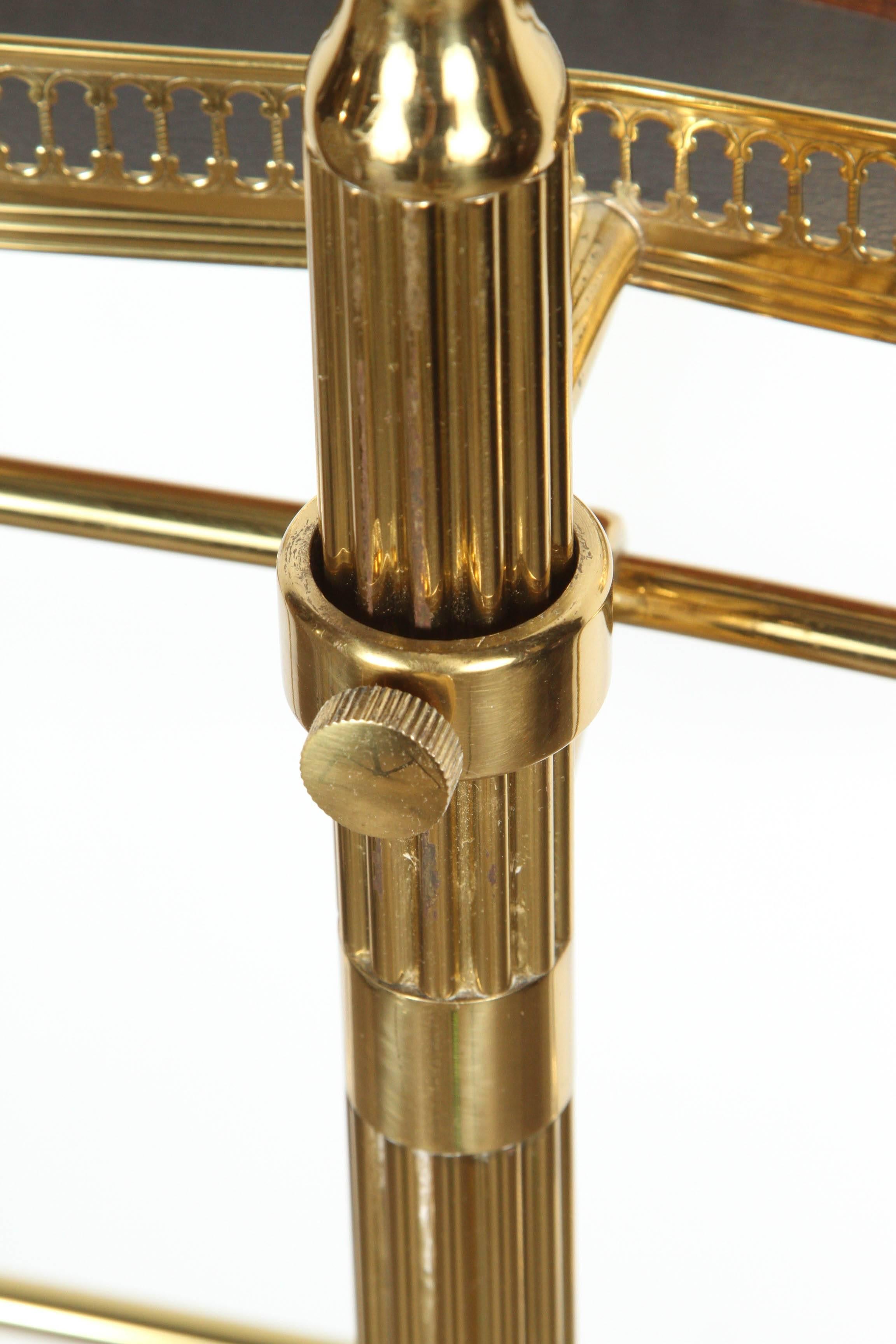 Stylish Gentleman Brass Valet Maison Jansen Made in Italy For Sale 2