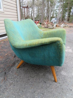 Elegante coppia Lawrence Peabody Barrel Back Tub Chair Selig, Mid-Century Modern