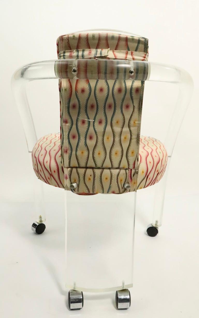 Stylish Lucite Armchair in the Style of Charles Hollis Jones For Sale 4