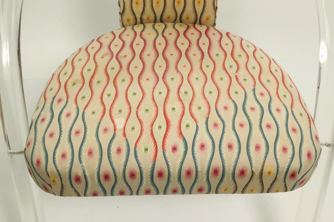 Late 20th Century Stylish Lucite Armchair in the Style of Charles Hollis Jones