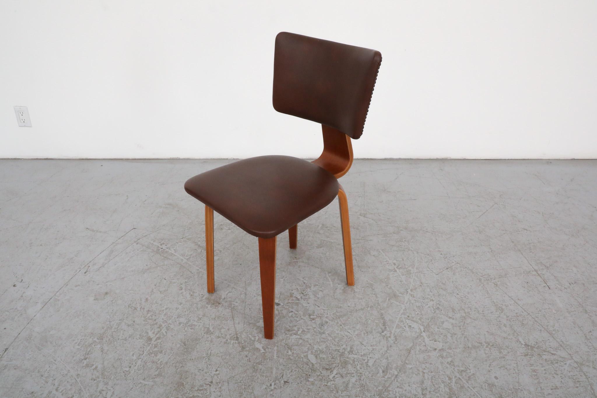 Stylish, Mid-Century Cor Alons Bentwood Side Chair For Sale 1