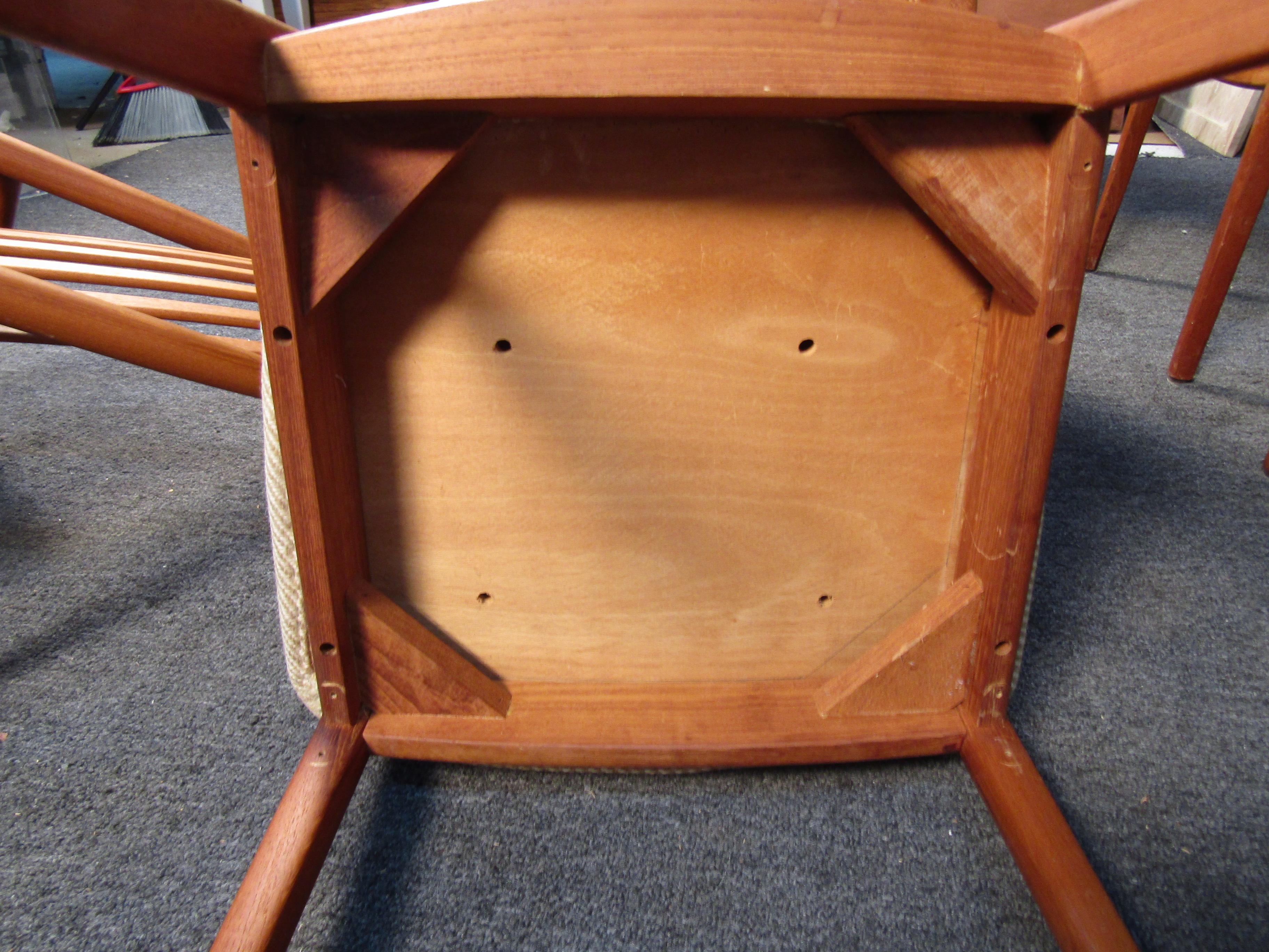  Mid-Century Danish Dining Chairs by Preben Schou For Sale 4