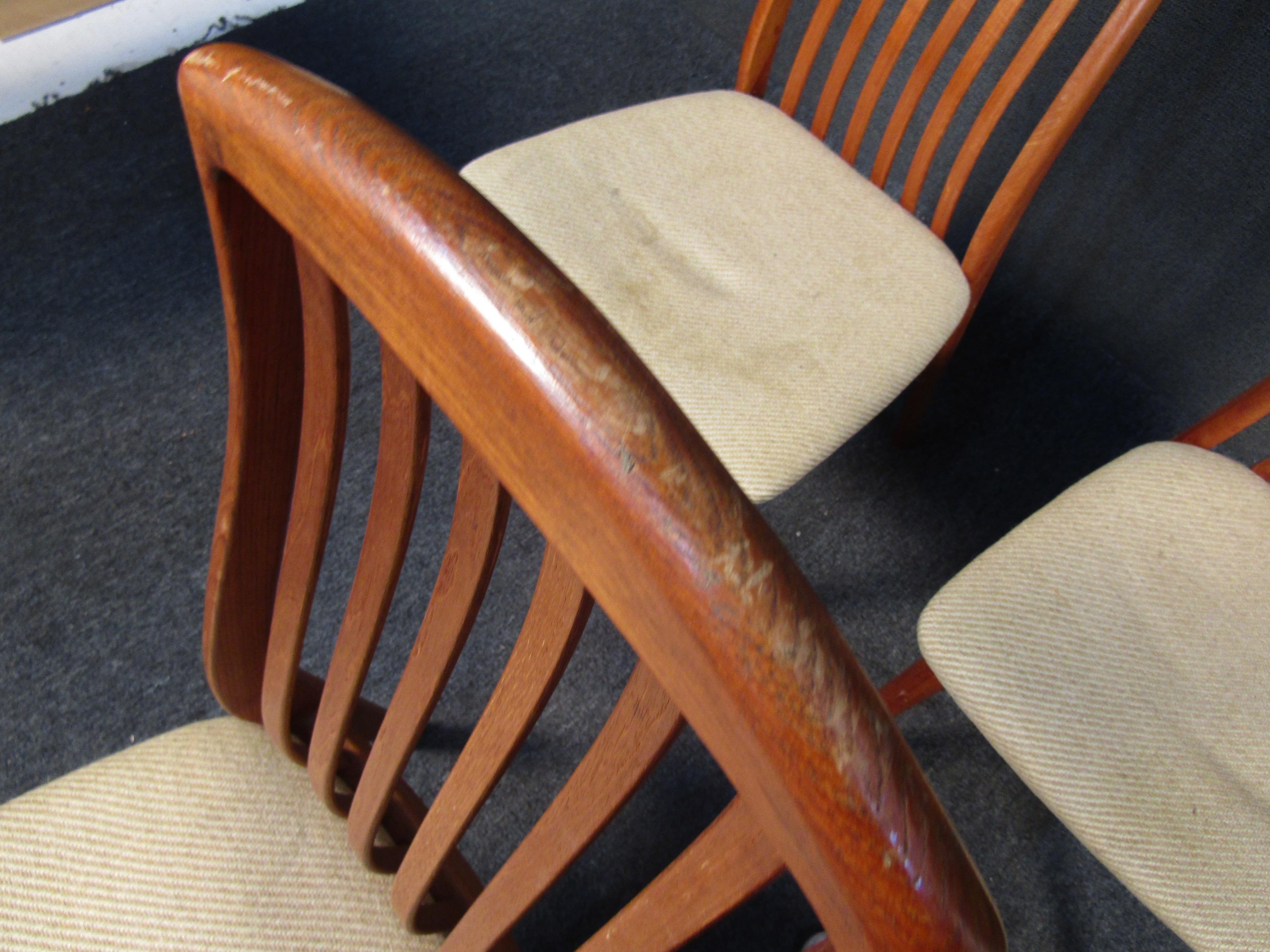 Mid-Century Danish Dining Chairs by Preben Schou 1
