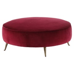 Elegante otomana italiana de mediados de siglo * Envío internacional gratuito