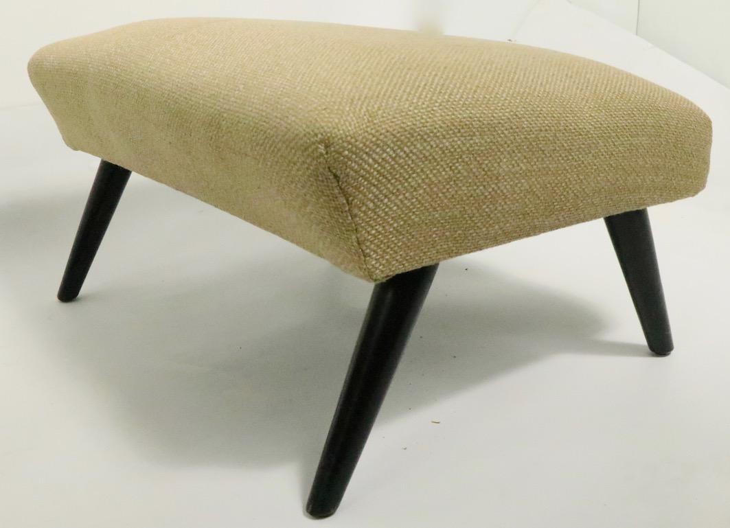 Stylish Mid Century Lounge Chair and Ottoman 1