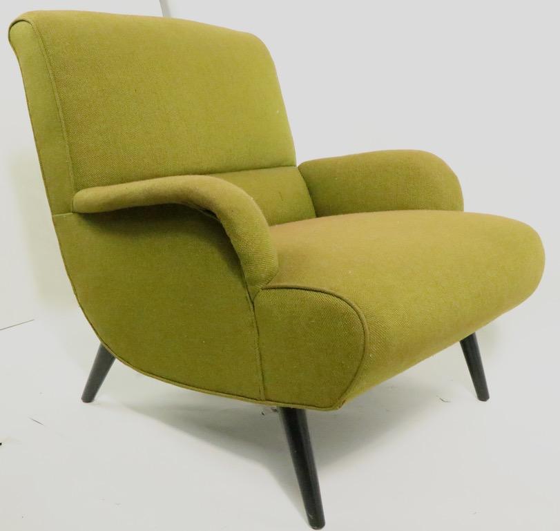 Stylish Mid Century Lounge Chair and Ottoman 2