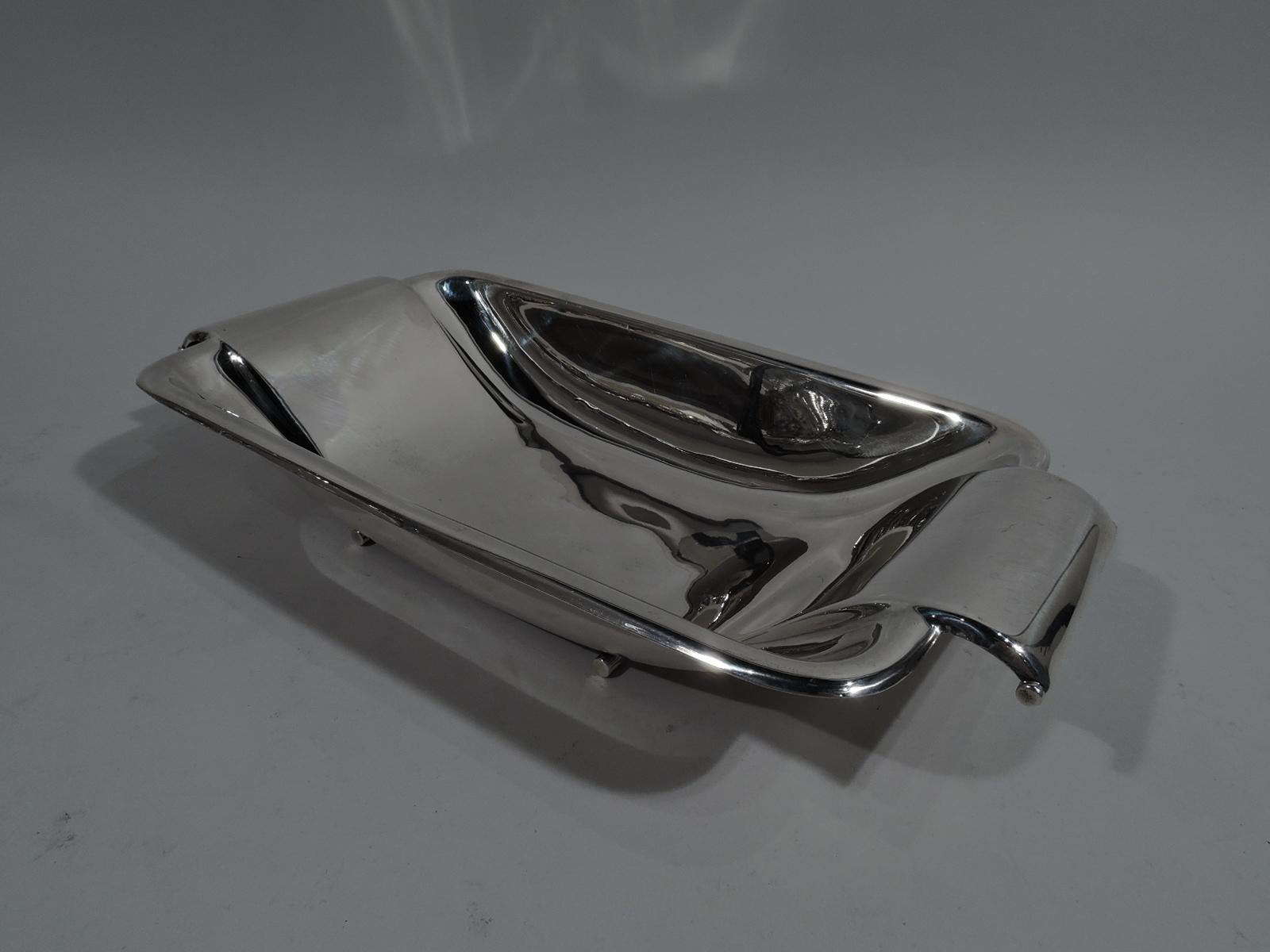 American Stylish Mid-Century Modern Sterling Silver Bowl by Reed & Barton