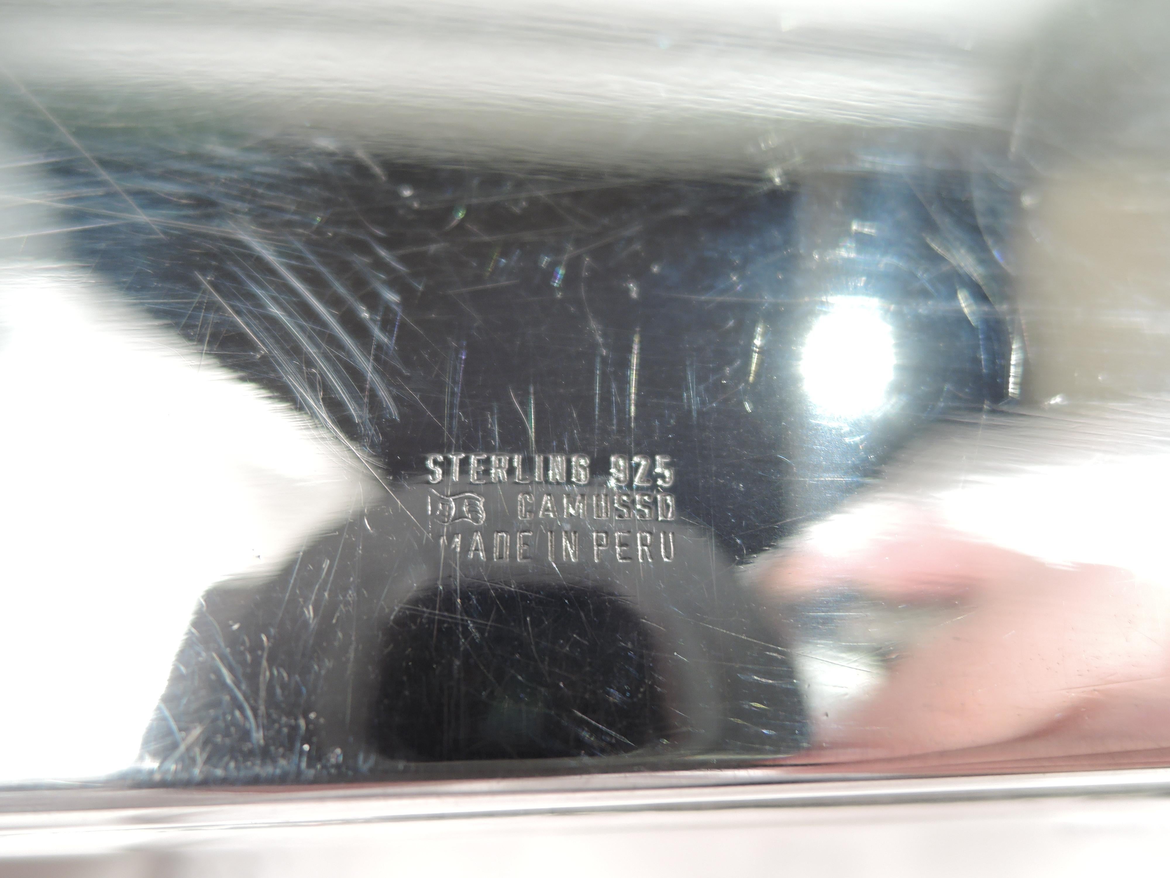 20th Century Stylish Mid-Century Modern Sterling Silver Box