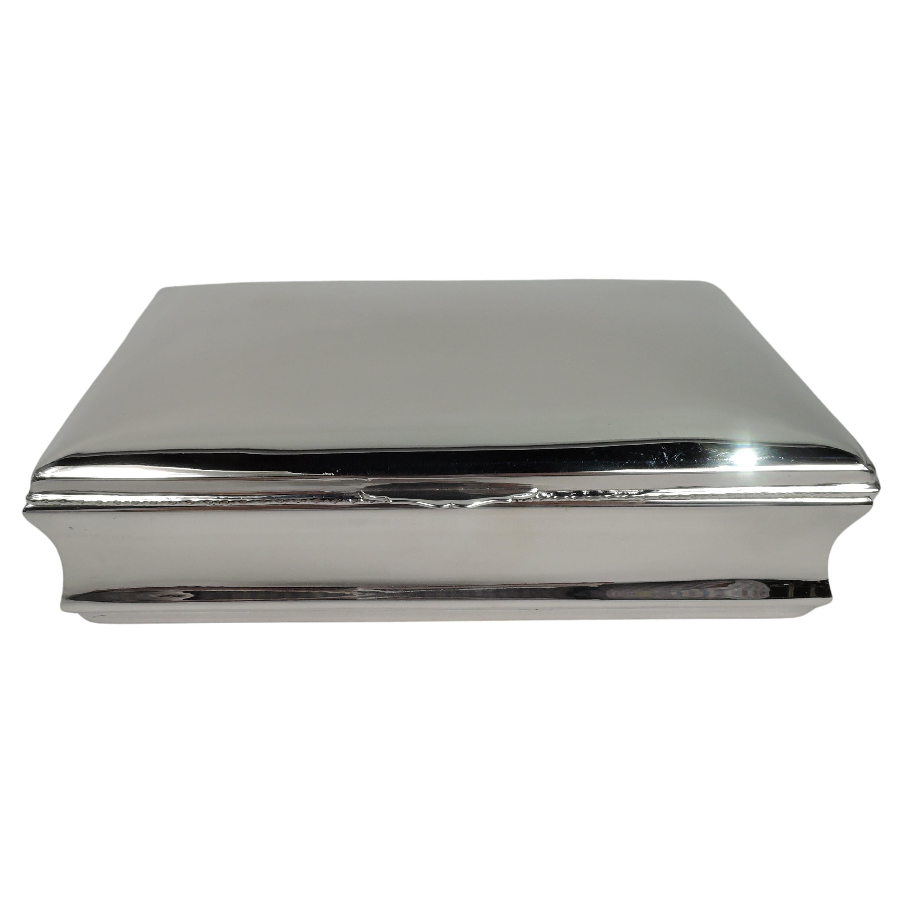 Stylish Mid-Century Modern Sterling Silver Box