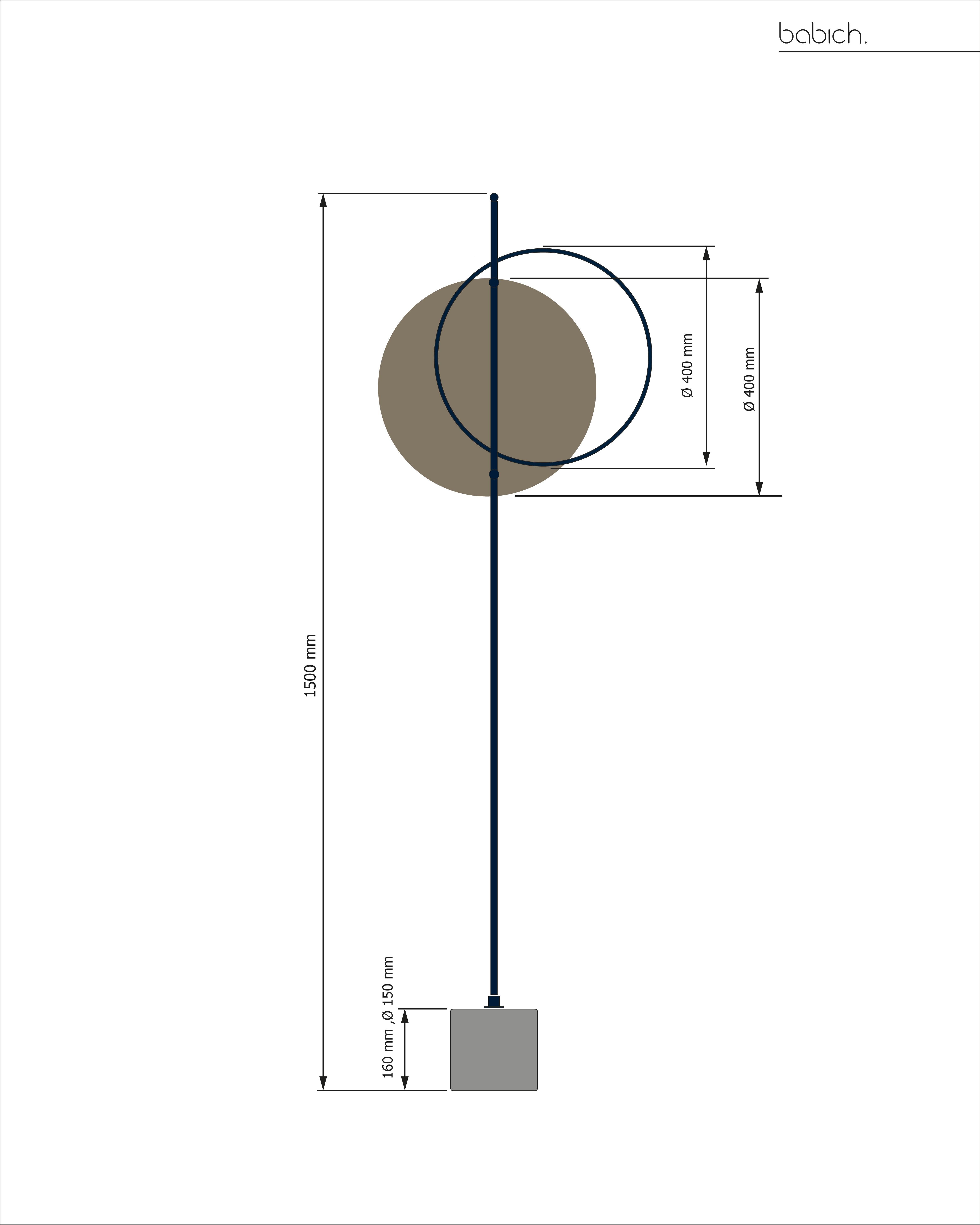 Lampadaire Minimaliste Contemporain Edition Verre en vente 4