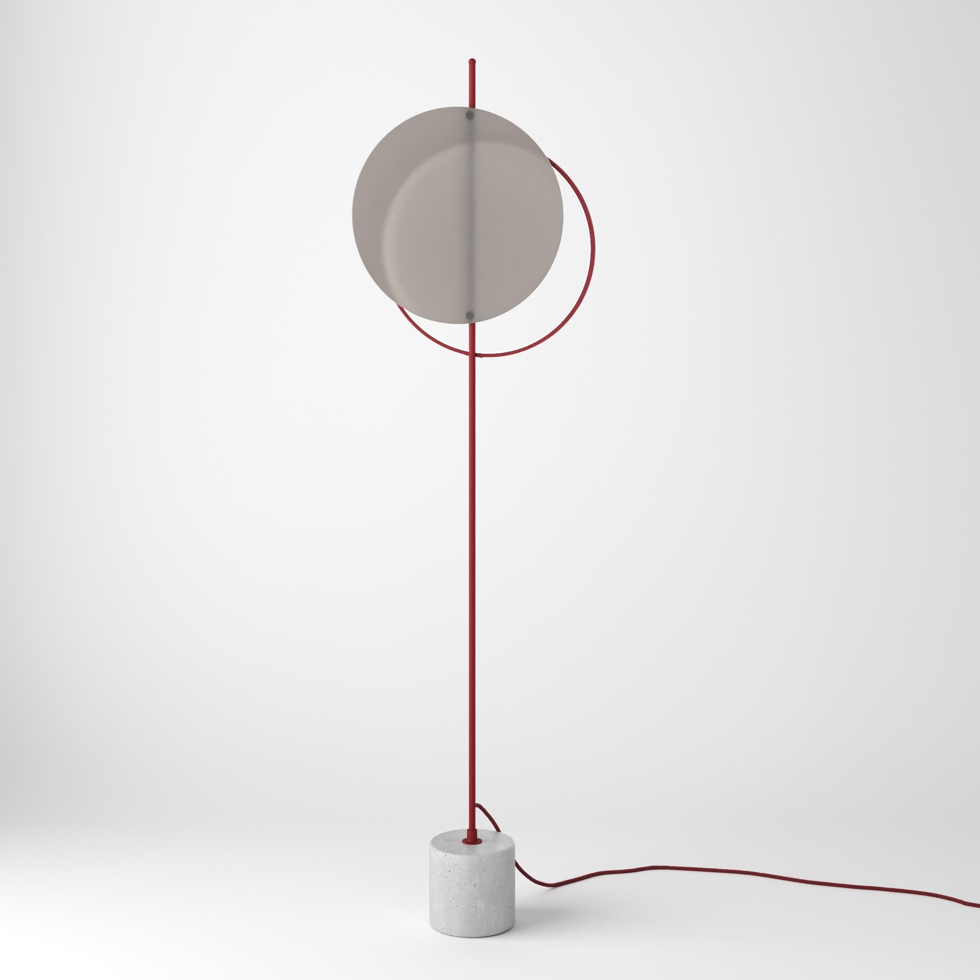 Stylish Minimalistic Contemporary Floor Lamp Glass Edition In New Condition For Sale In Vilnius, LT