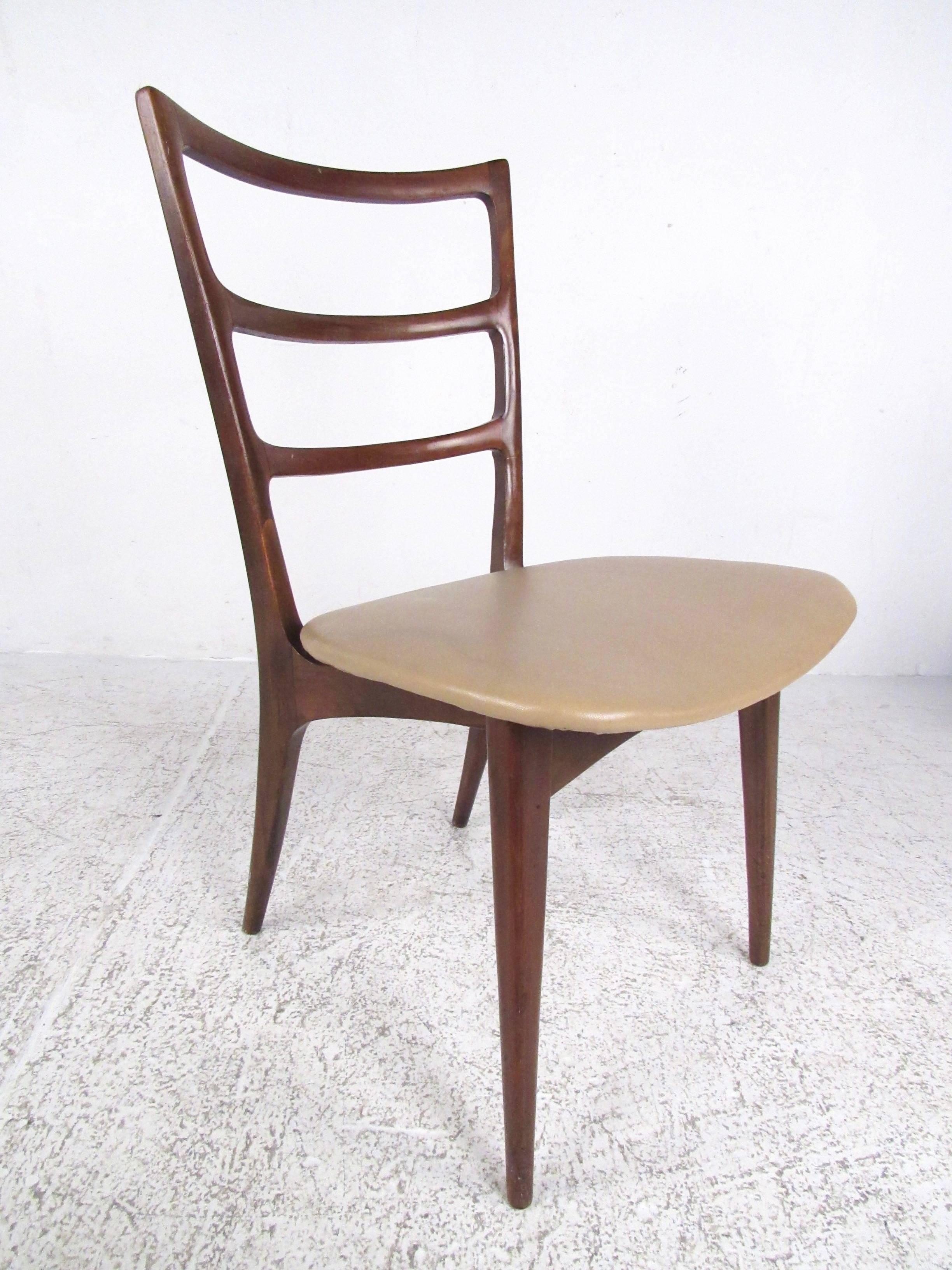 Six Ladder Back Dining Chairs For Sale 7