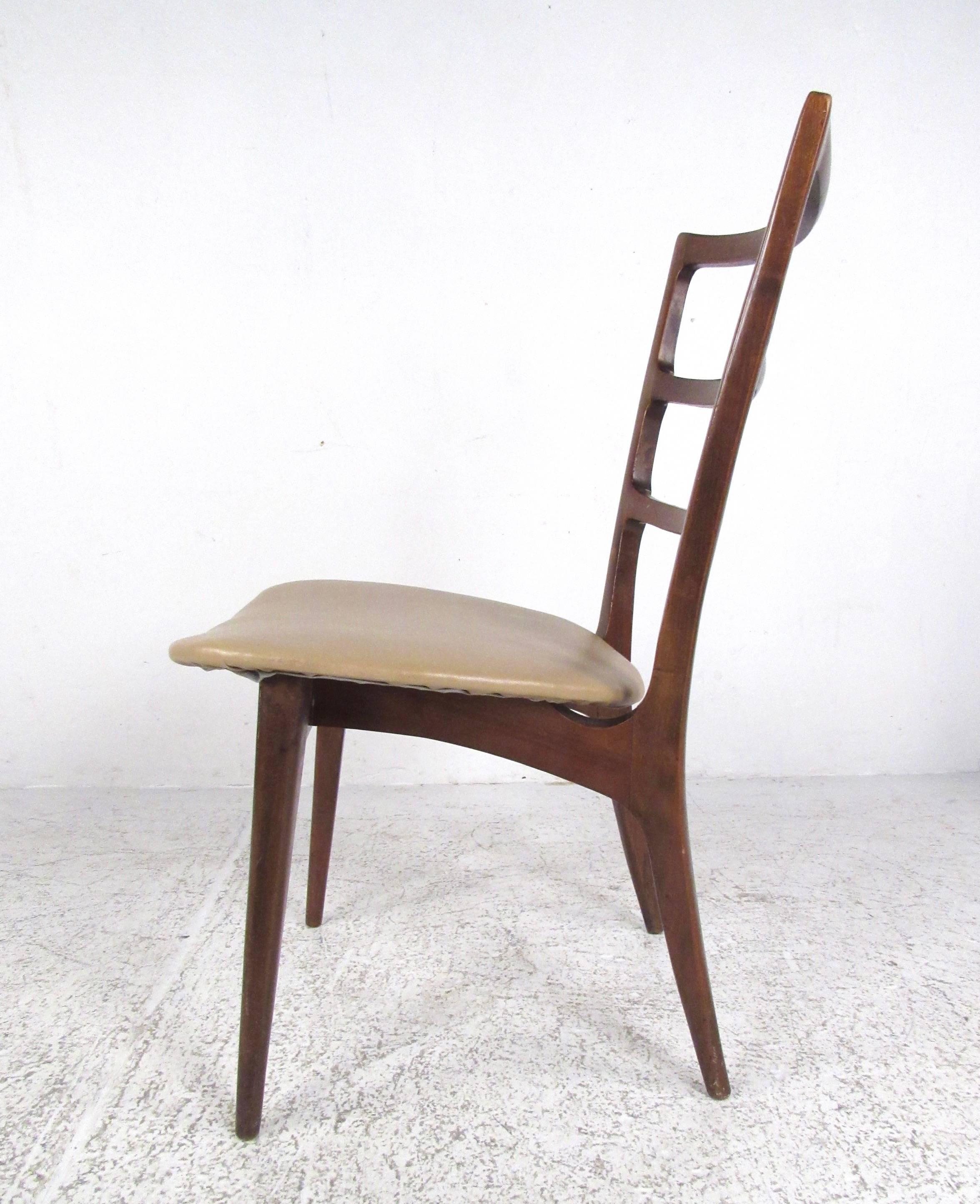 Six Ladder Back Dining Chairs For Sale 8