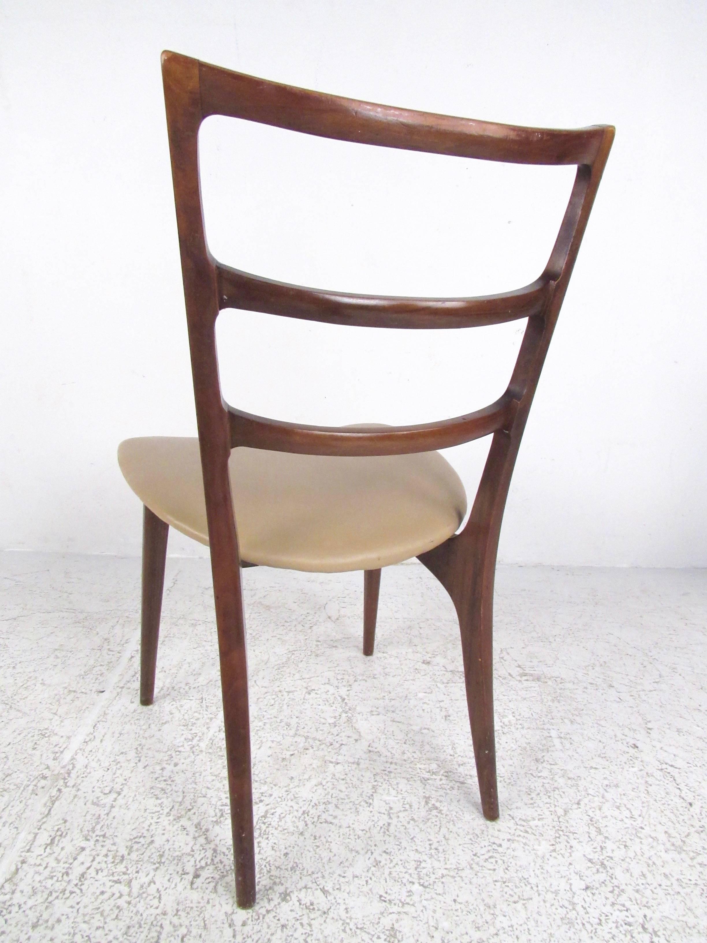 Six Ladder Back Dining Chairs For Sale 9