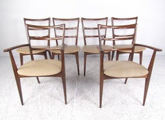 Ladder Back Beech Dining Chairs by Marian Grabinski for Swarzedzka