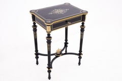 Stylish opening table, Napoleon style console, France.
