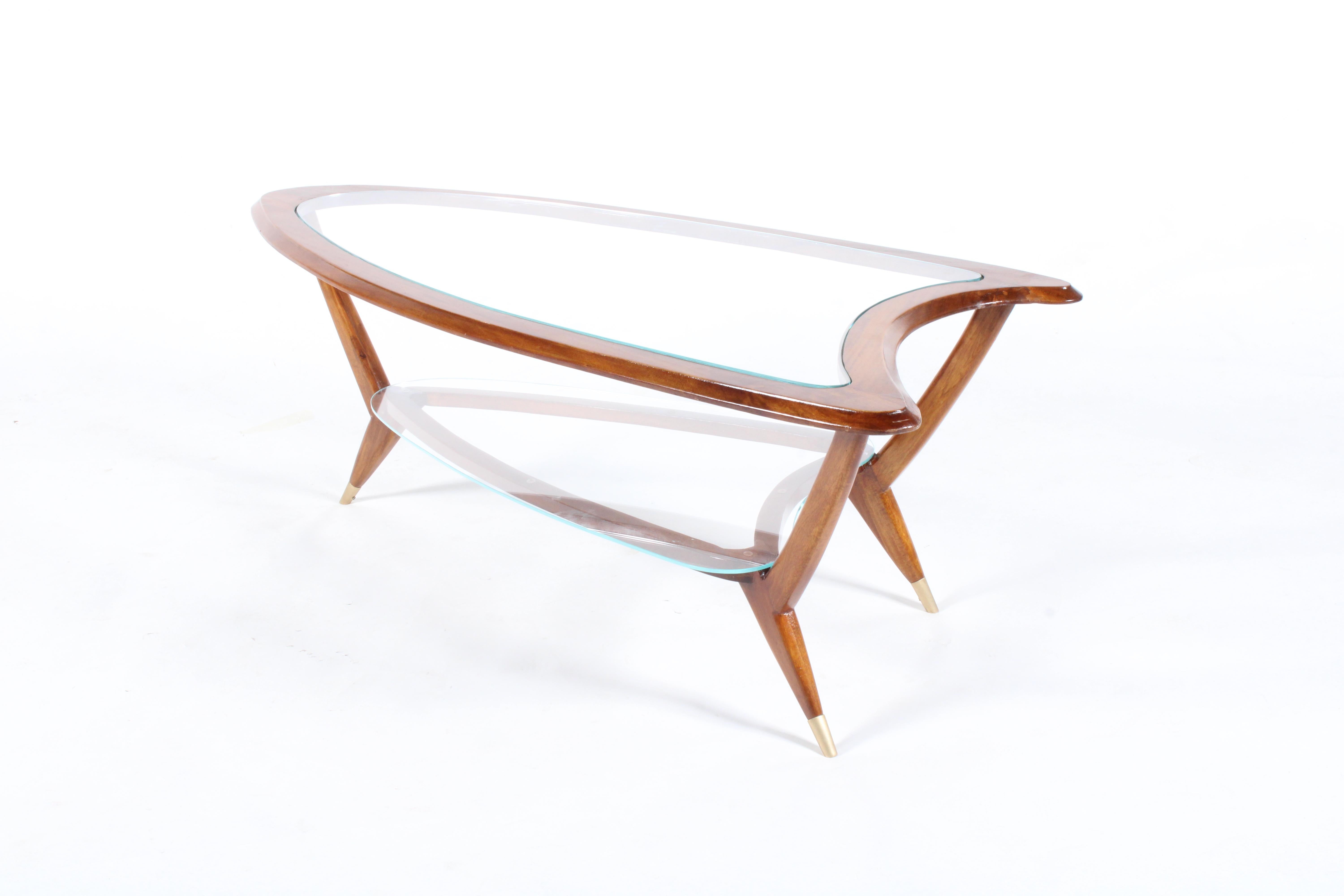 Stylish Organic Form Mid Century Italian Coffee Table * Free Worldwide Delivery For Sale 3