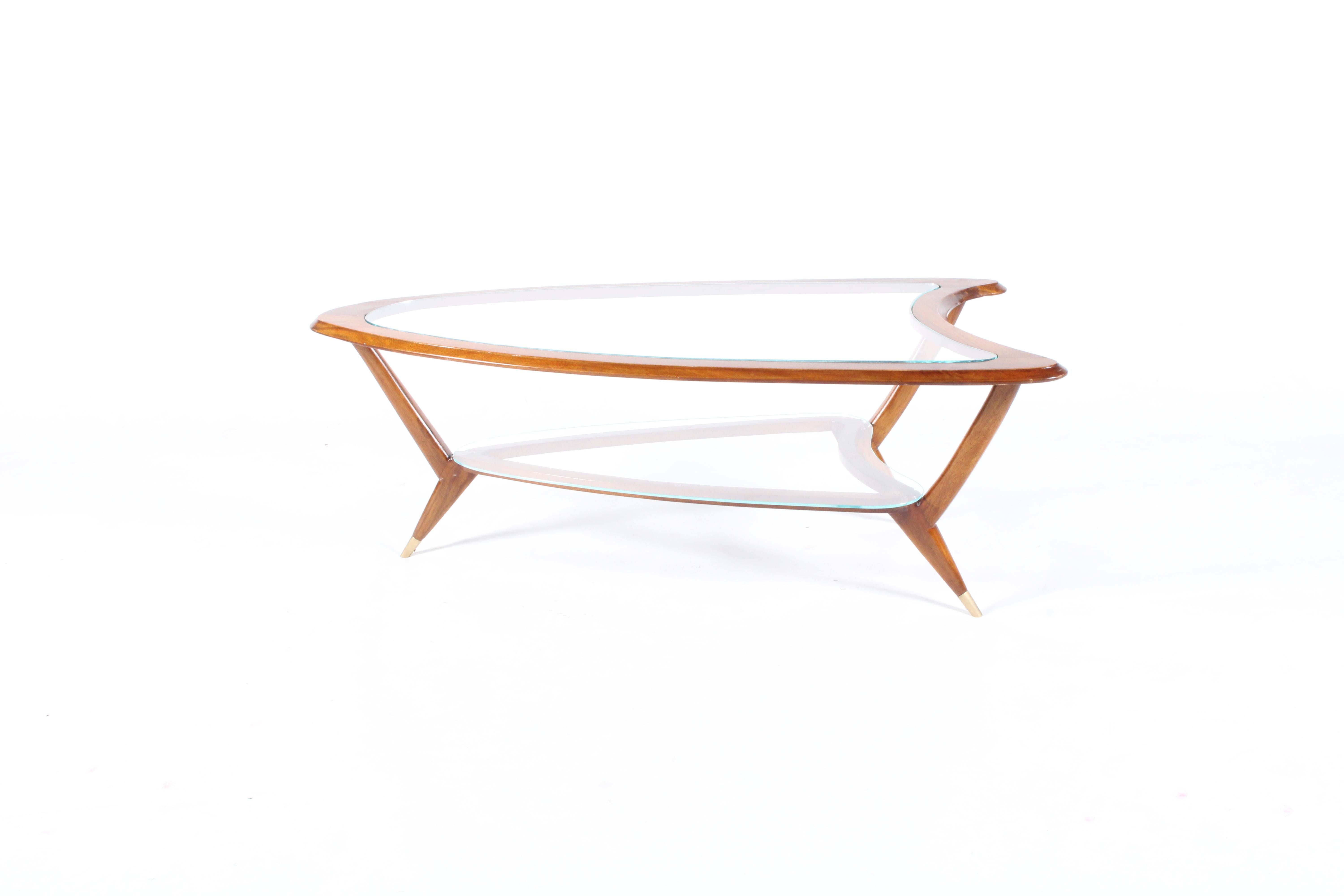 Stylish Organic Form Mid Century Italian Coffee Table * Free Worldwide Delivery For Sale 6