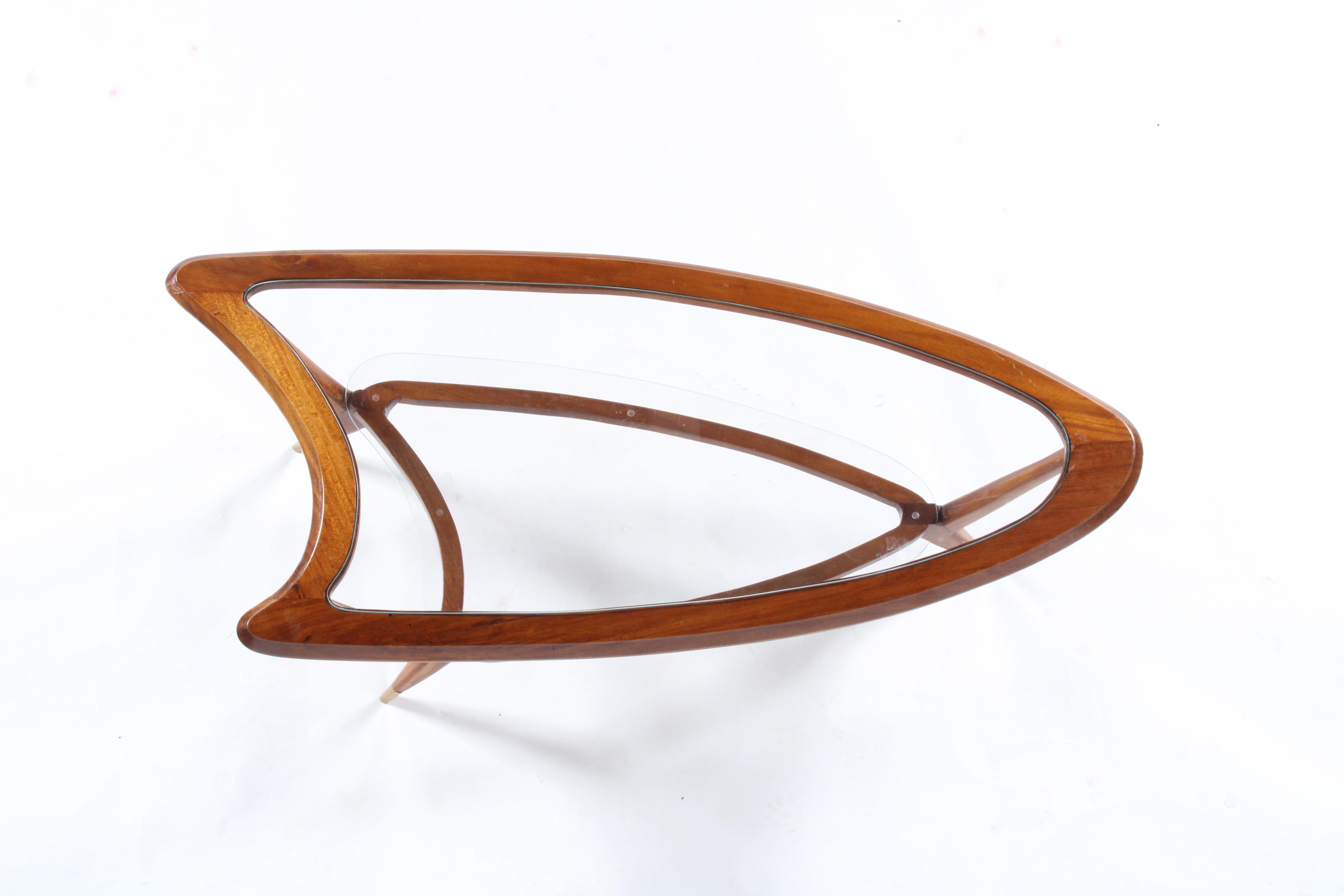 Stylish Organic Form Mid Century Italian Coffee Table * Free Worldwide Delivery For Sale 7