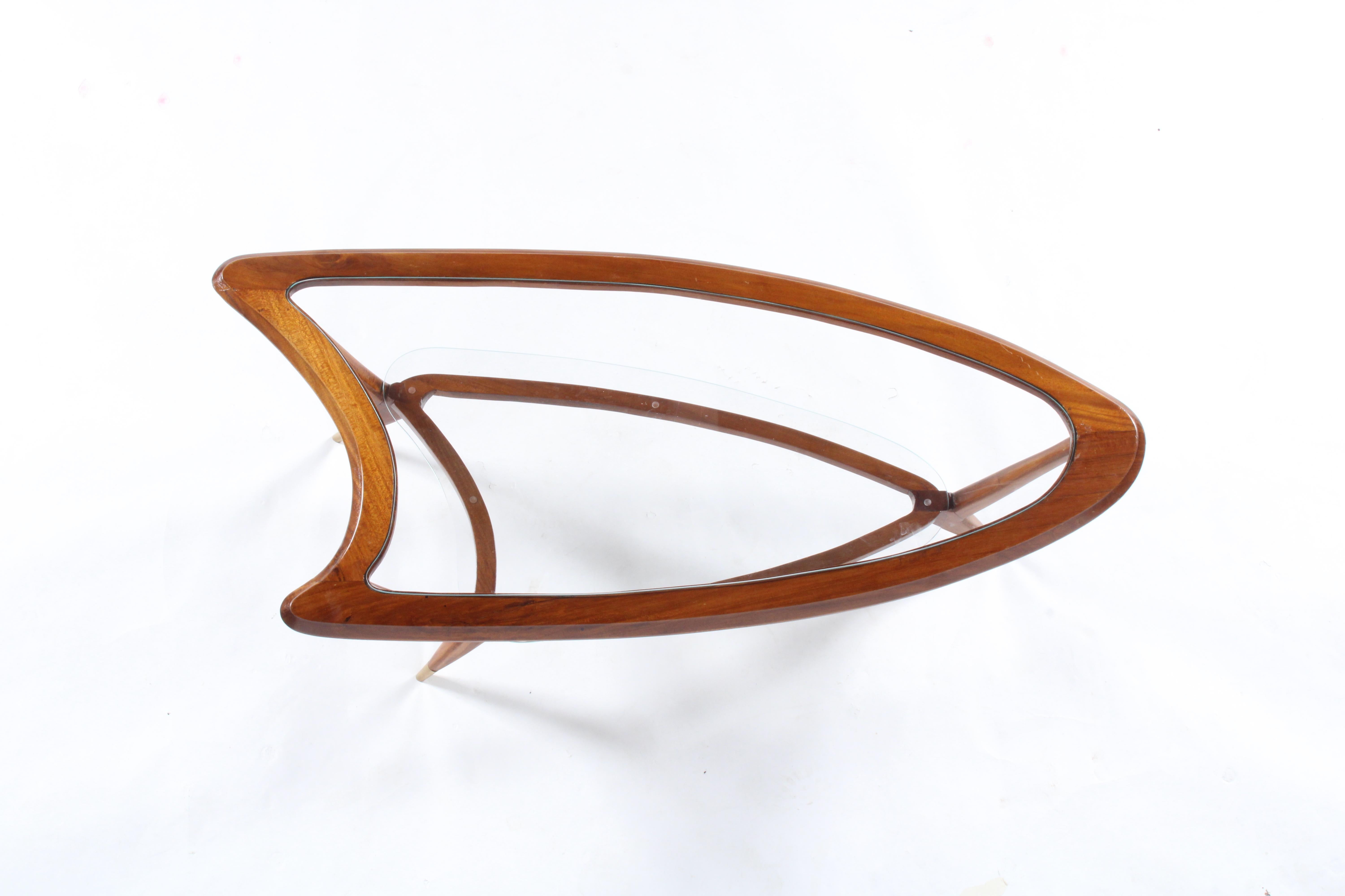 Stylish Organic Form Mid Century Italian Coffee Table * Free Worldwide Delivery For Sale 8