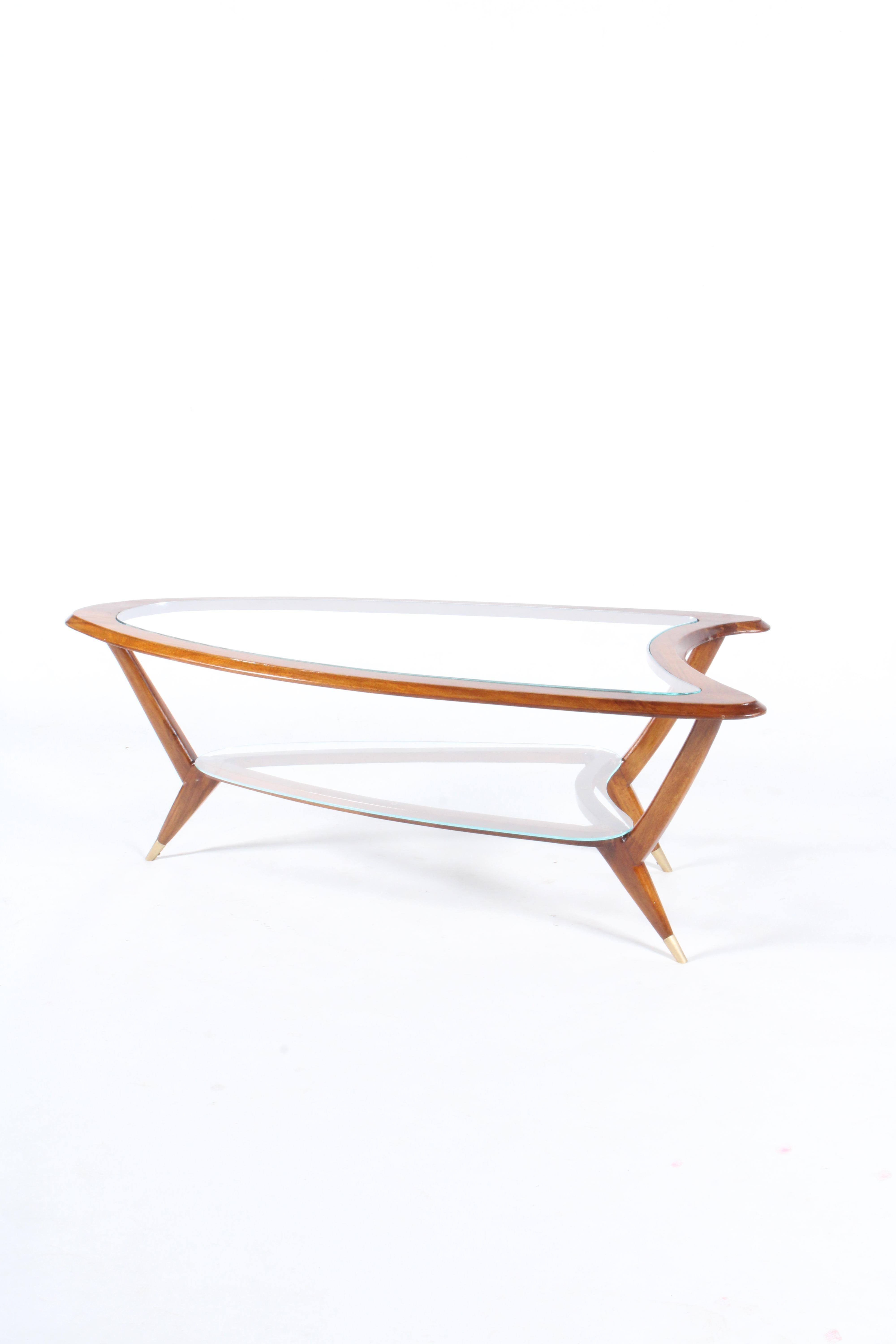 Stylish Organic Form Mid Century Italian Coffee Table * Free Worldwide Delivery For Sale 9
