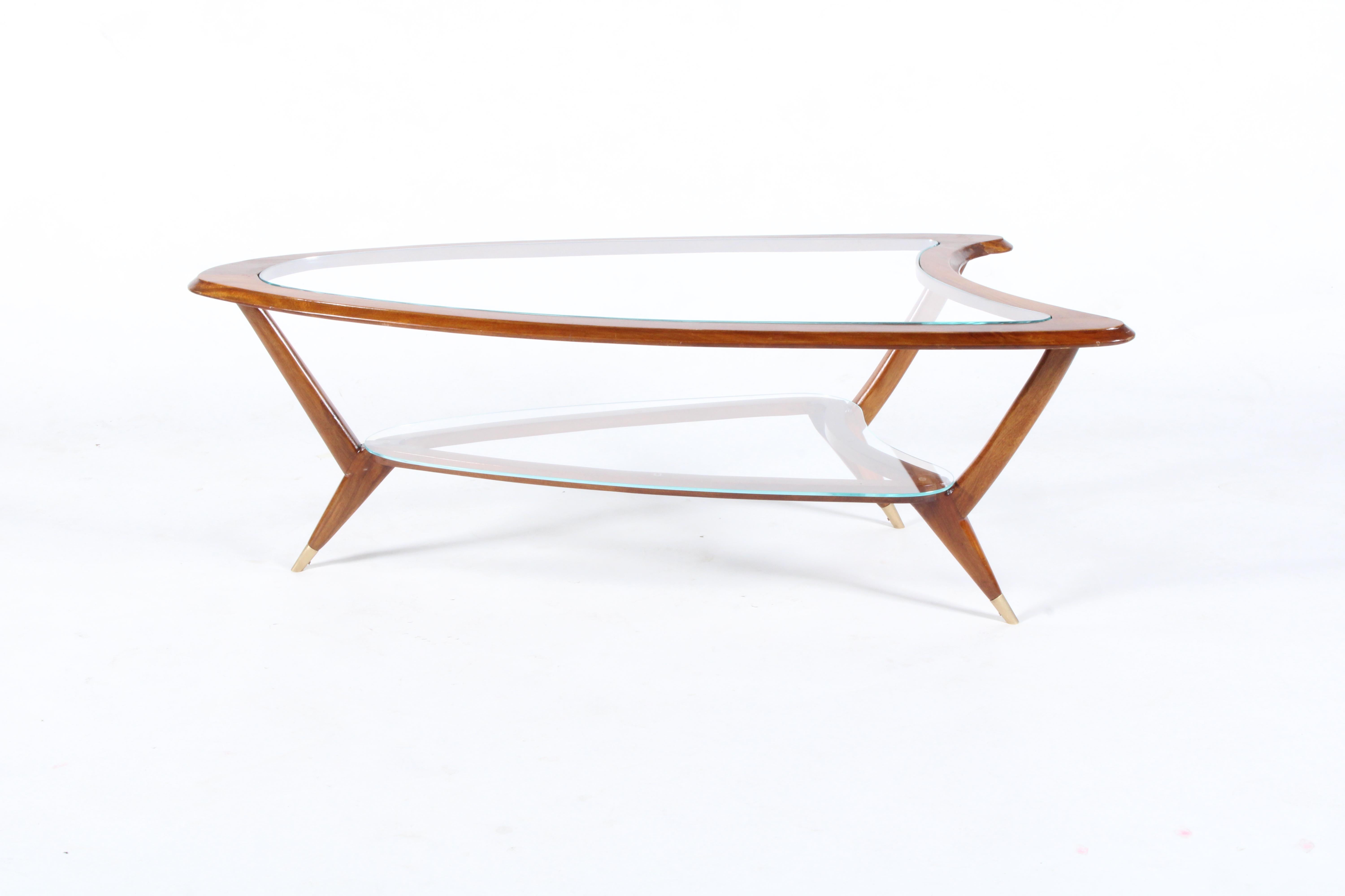Stylish Organic Form Mid Century Italian Coffee Table * Free Worldwide Delivery For Sale 2
