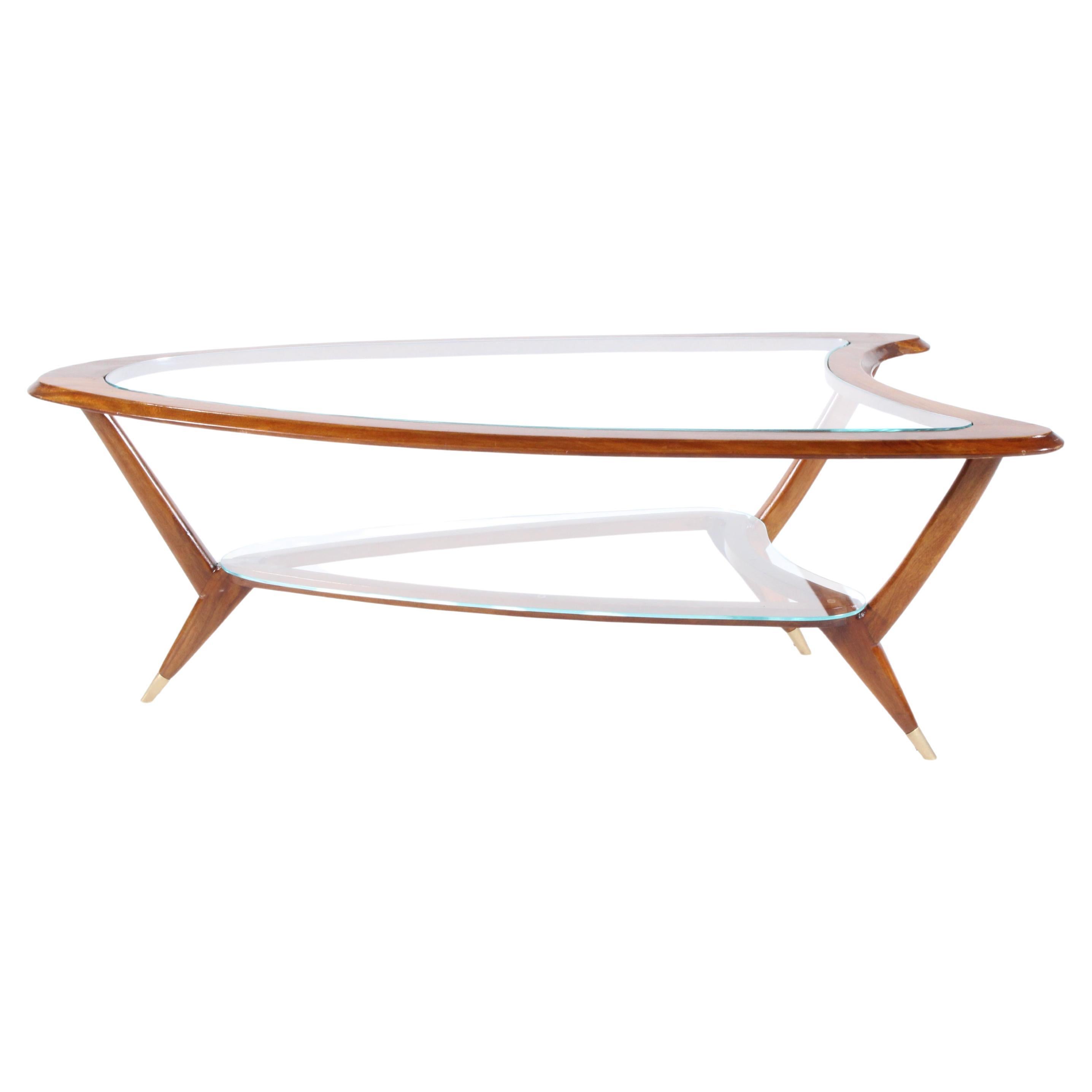 Stylish Organic Form Mid Century Italian Coffee Table * Free Worldwide Delivery For Sale